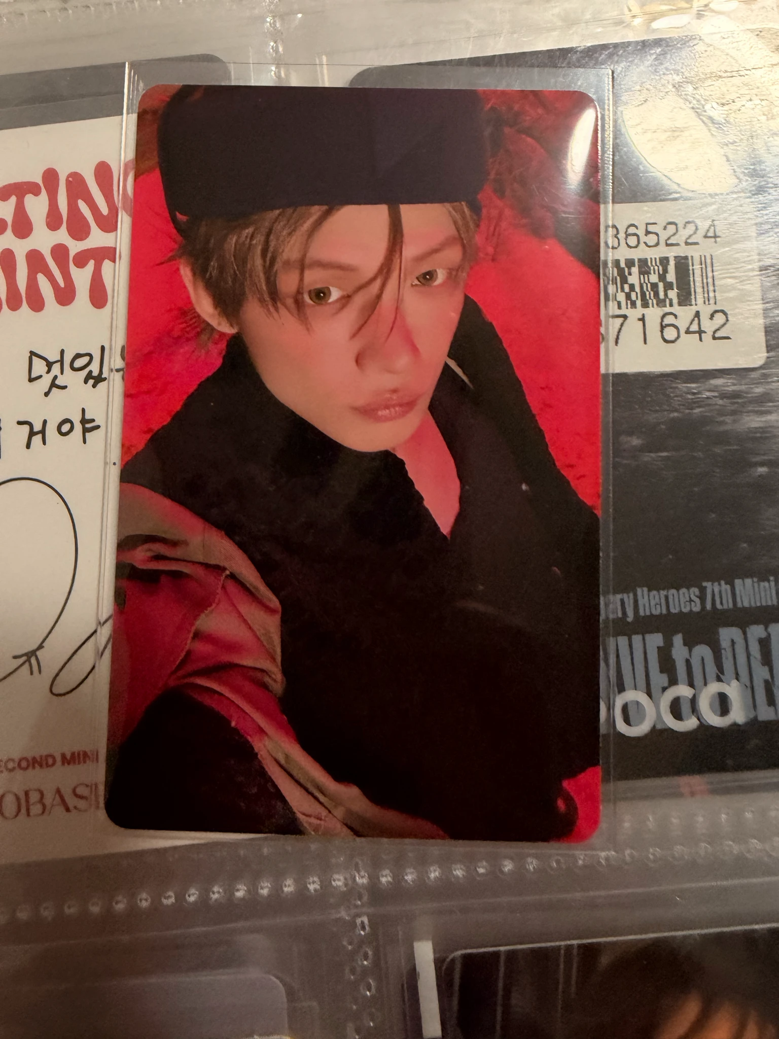 TOMORROW X TOGETHER Yeonjun TOMORROW X TOGETHER - Yeonjun - 7TH YEAR: A Moment of Stillness in the Thorns Album album photocard photocard case version anxiety version listing photo 1