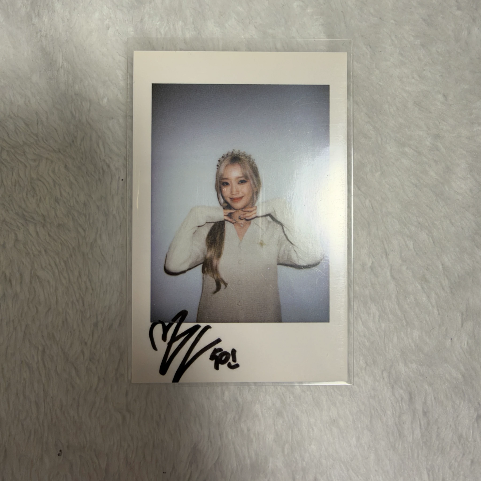 STAYC Sumin STAYC - Sumin - TEENFRESH Album withfans / yizhiyu (yzy) pob (pre-order benefit) polaroid printed signature listing photo 1