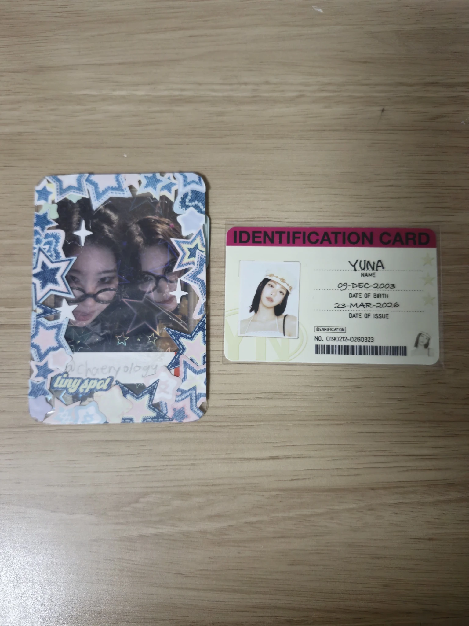 ITZY Yuna ITZY - Yuna - Ice Cream Album album photocard id card solo album horizontal listing photo 1