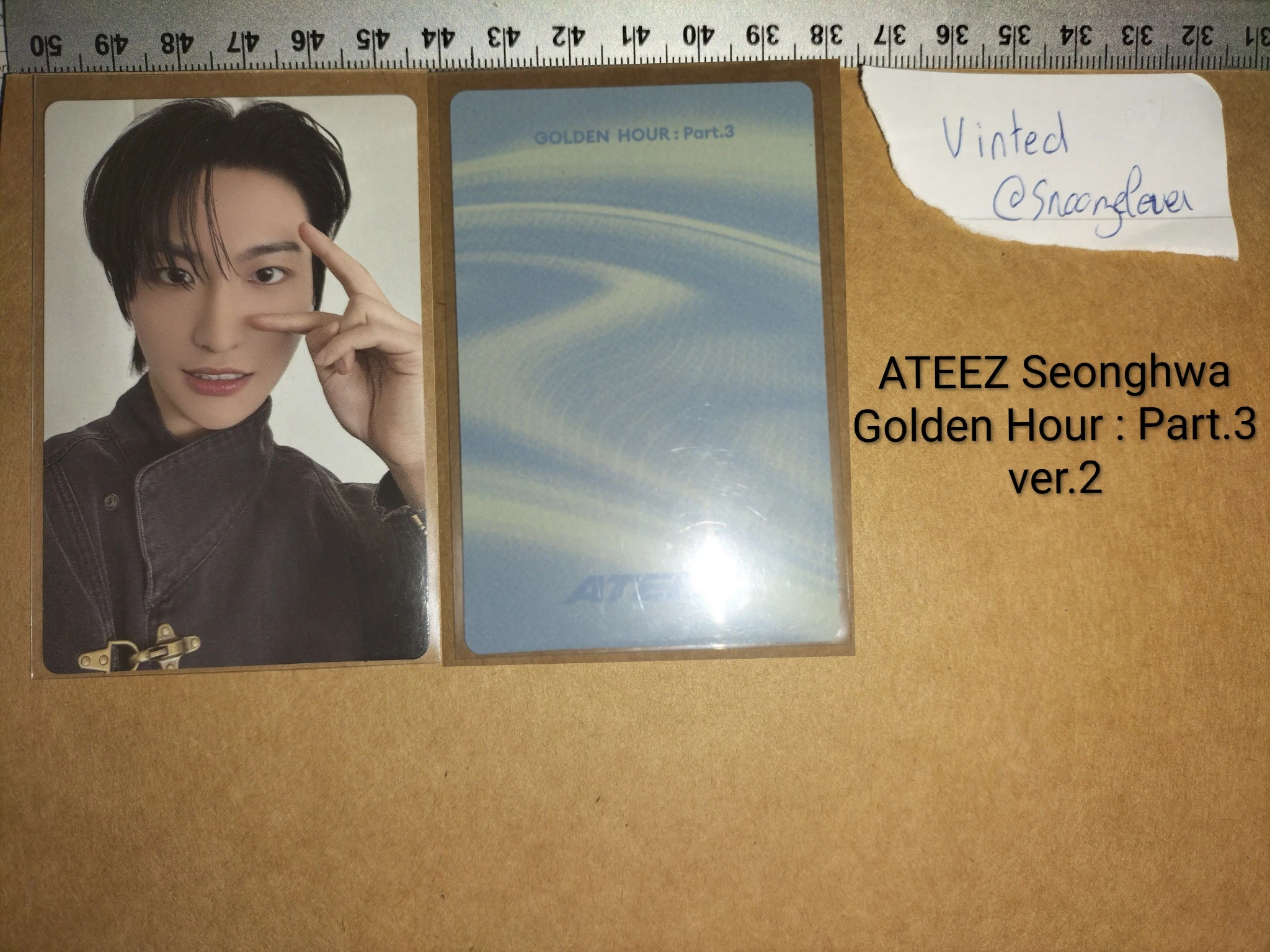 ATEEZ Seonghwa ATEEZ - Seonghwa - Golden Hour : Part.3 Album poca album photocard 2 listing photo 1