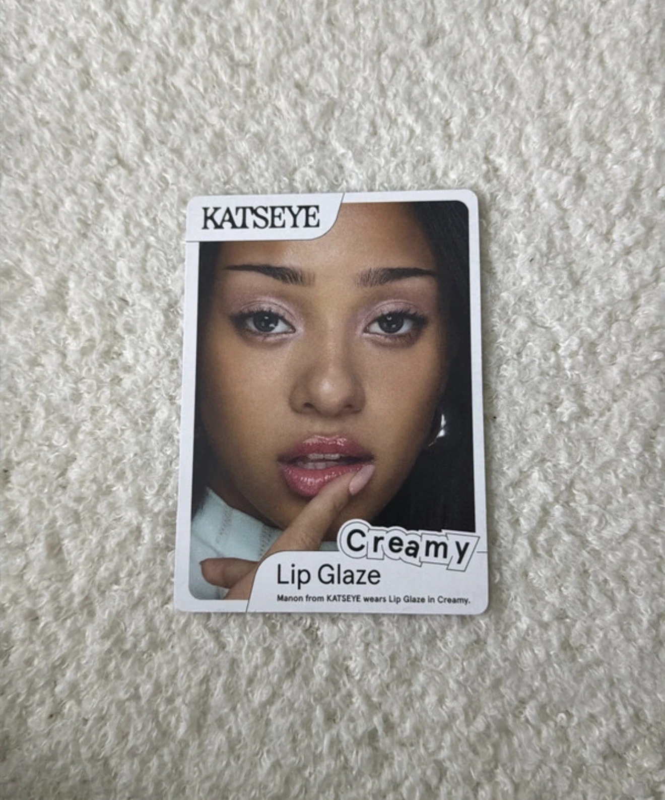 KATSEYE Manon KATSEYE - Manon - Glossier x KATSEYE Other brand collaboration glossier photocard set listing photo 1
