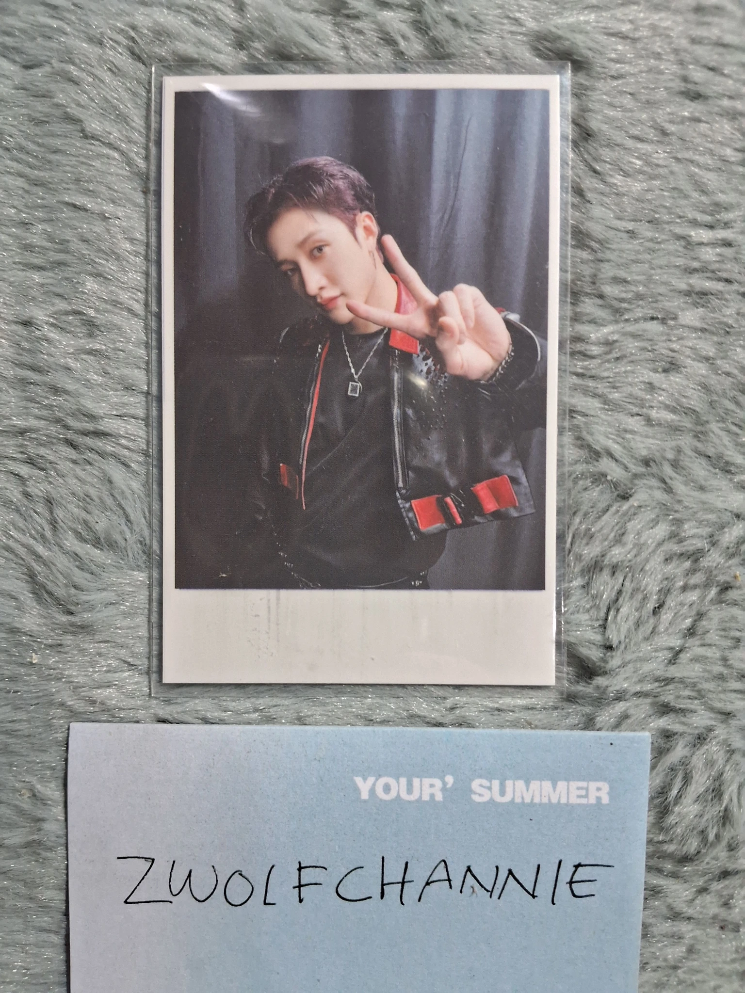 Stray Kids Bang Chan Stray Kids - Bang Chan - Rock-Star Album pre-order benefit (pob) jyp shop nemo version polaroid listing photo 1