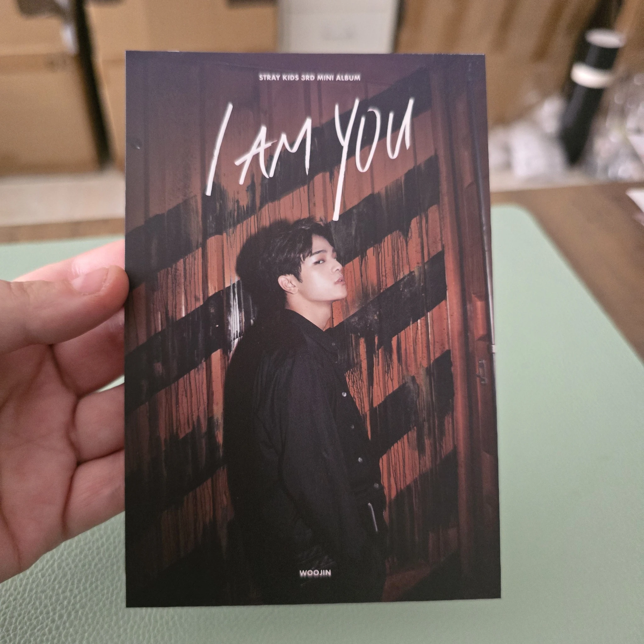 Stray Kids Kim Woojin Stray Kids - Woojin - I am YOU Album postcard pob (pre-order benefit) version 1 listing photo 1