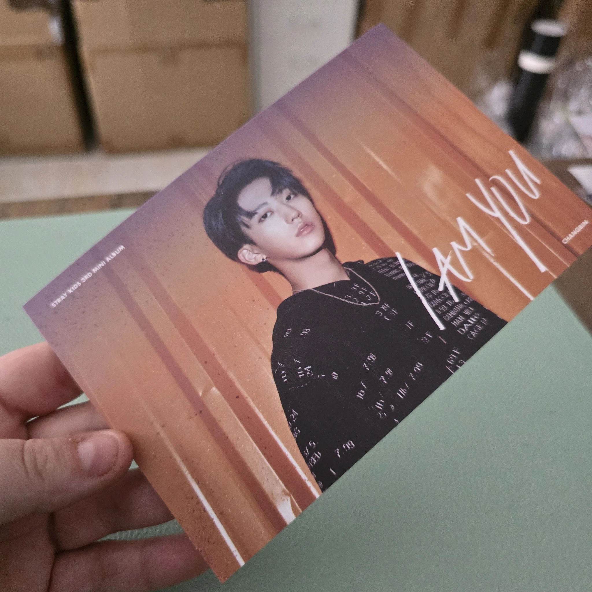 Stray Kids Changbin Stray Kids - Changbin - I am YOU Album postcard pre-order benefit (pob) version 1 listing photo 1