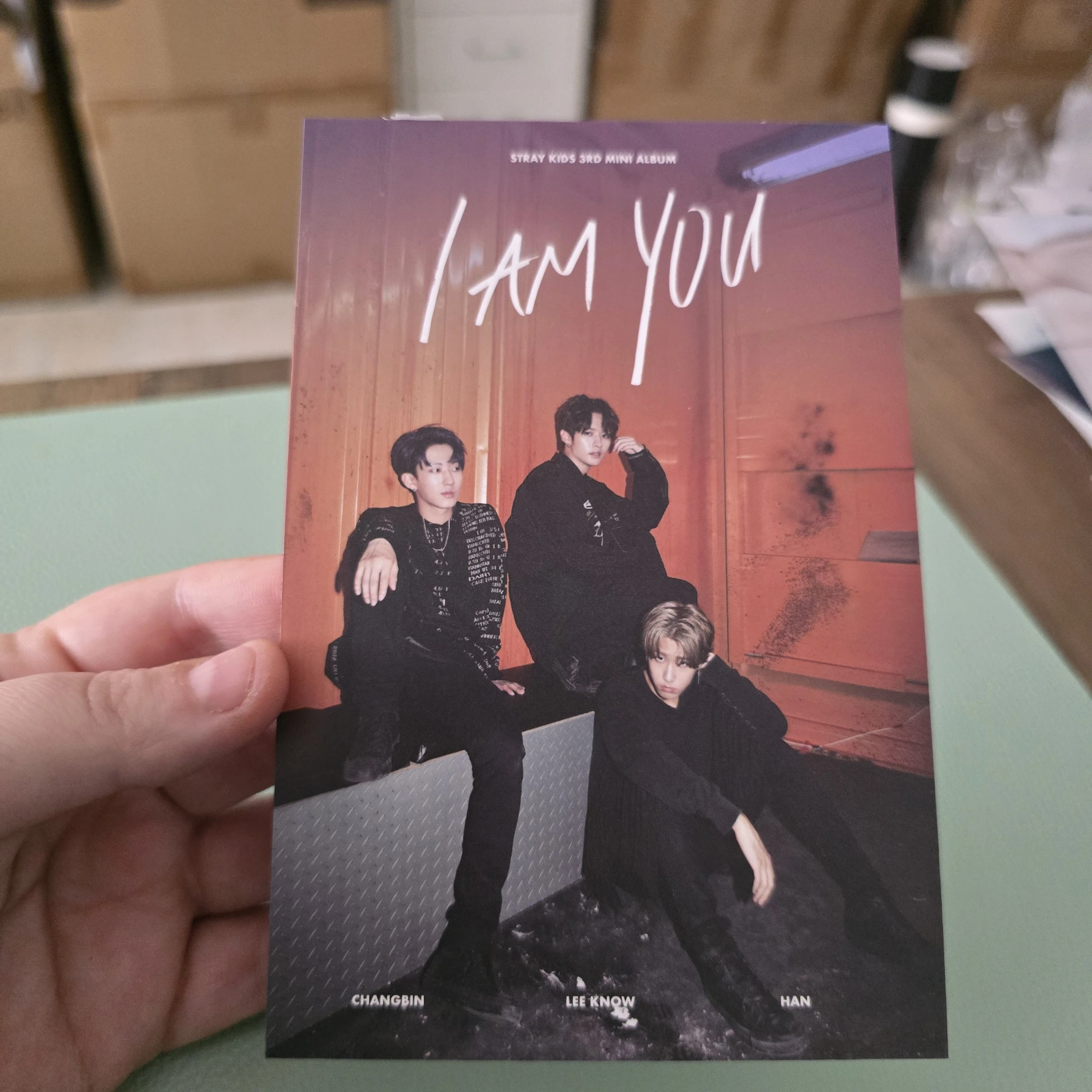 Stray Kids Stray Kids - HAN & Lee Know & Changbin - I am YOU Album pob (pre-order benefit) postcard listing photo 1