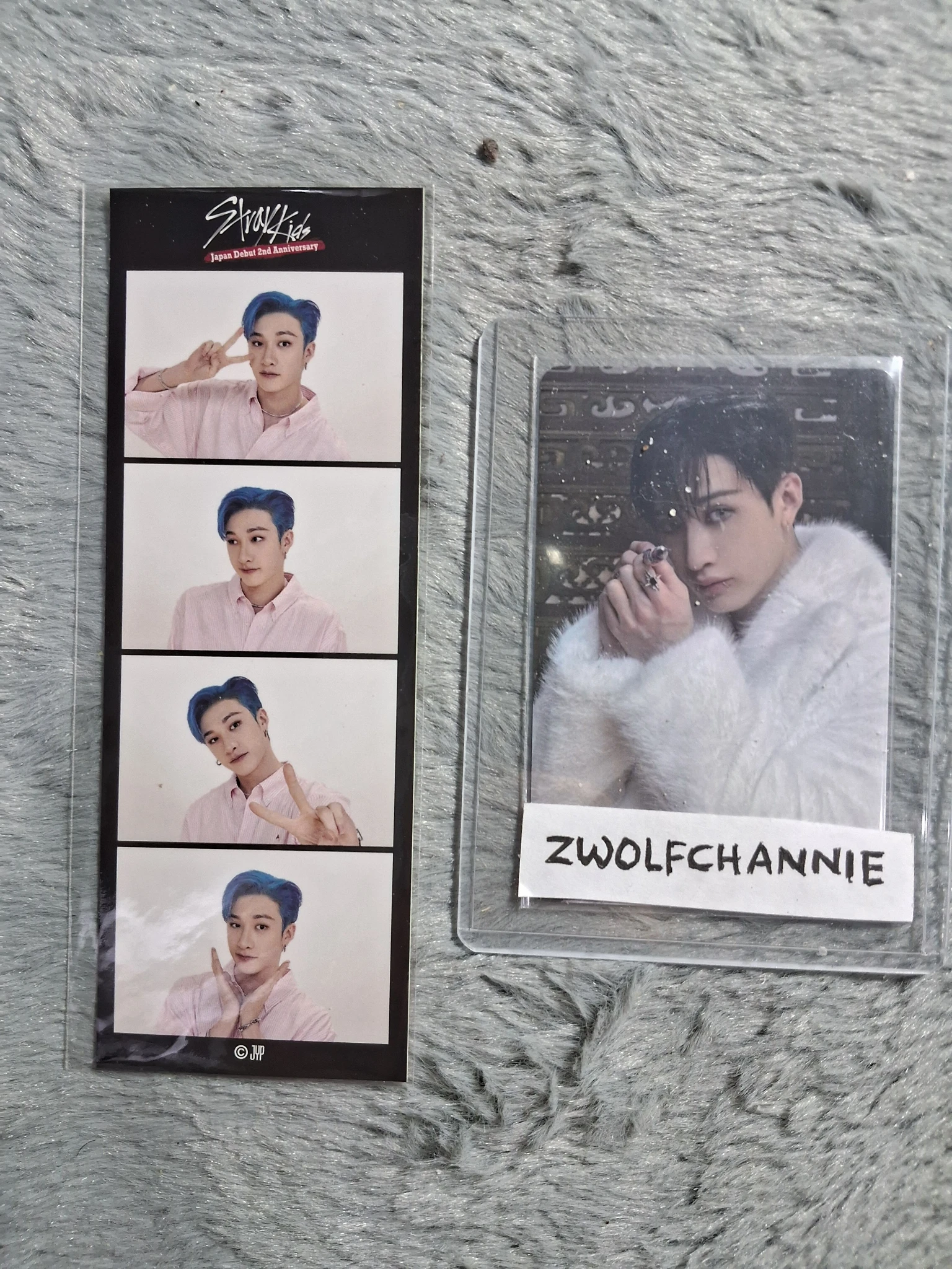Stray Kids Bang Chan Stray Kids - Bang Chan - STAY JAPAN Anniversary Other 2nd anniversary lottery 4 cut photo sticker listing photo 1