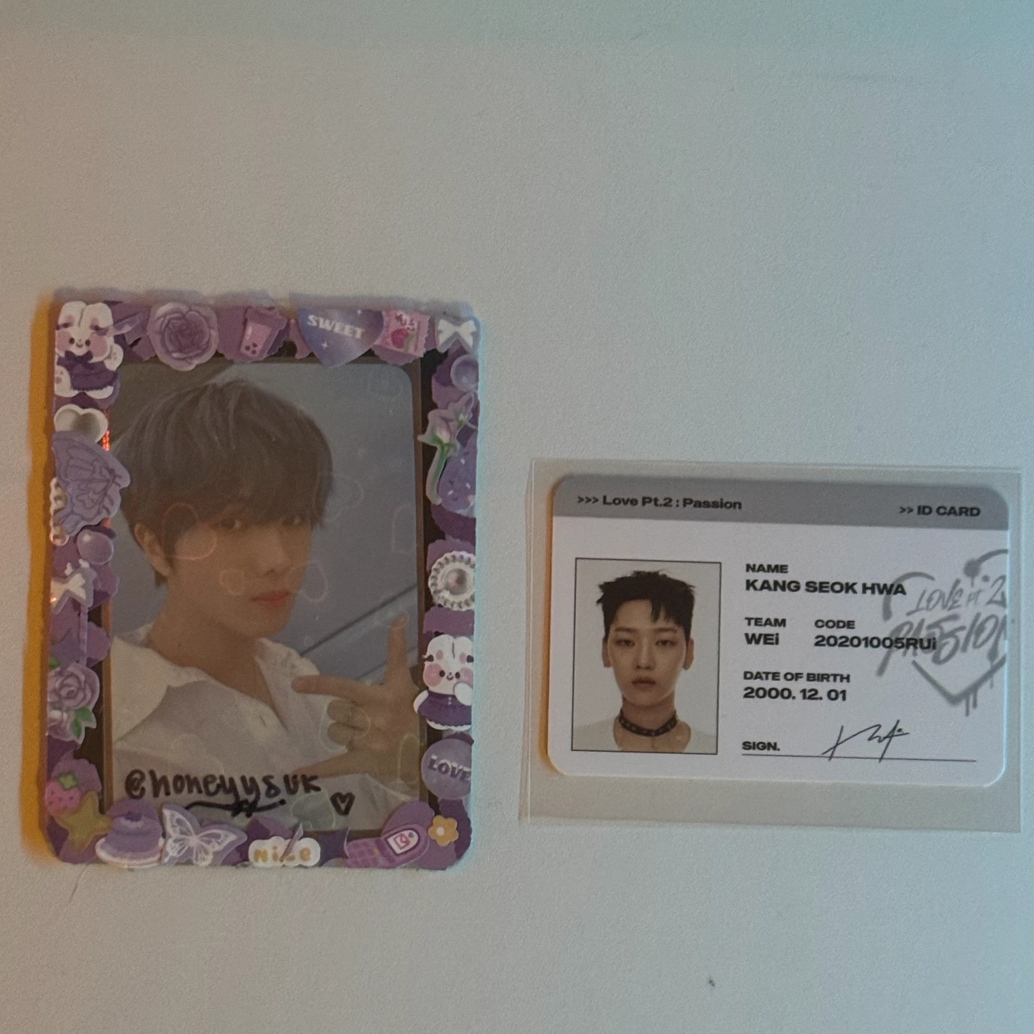 WEi Seokhwa WEi - Seokhwa - Love Pt.2 : Passion Album album photocard id card listing photo 1