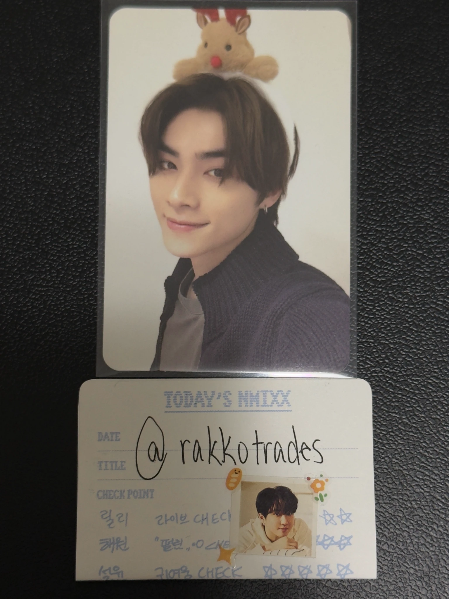 NCT Xiaojun NCT - Xiaojun - Pink Christmas 2023 Other wayv version trading card listing photo 1