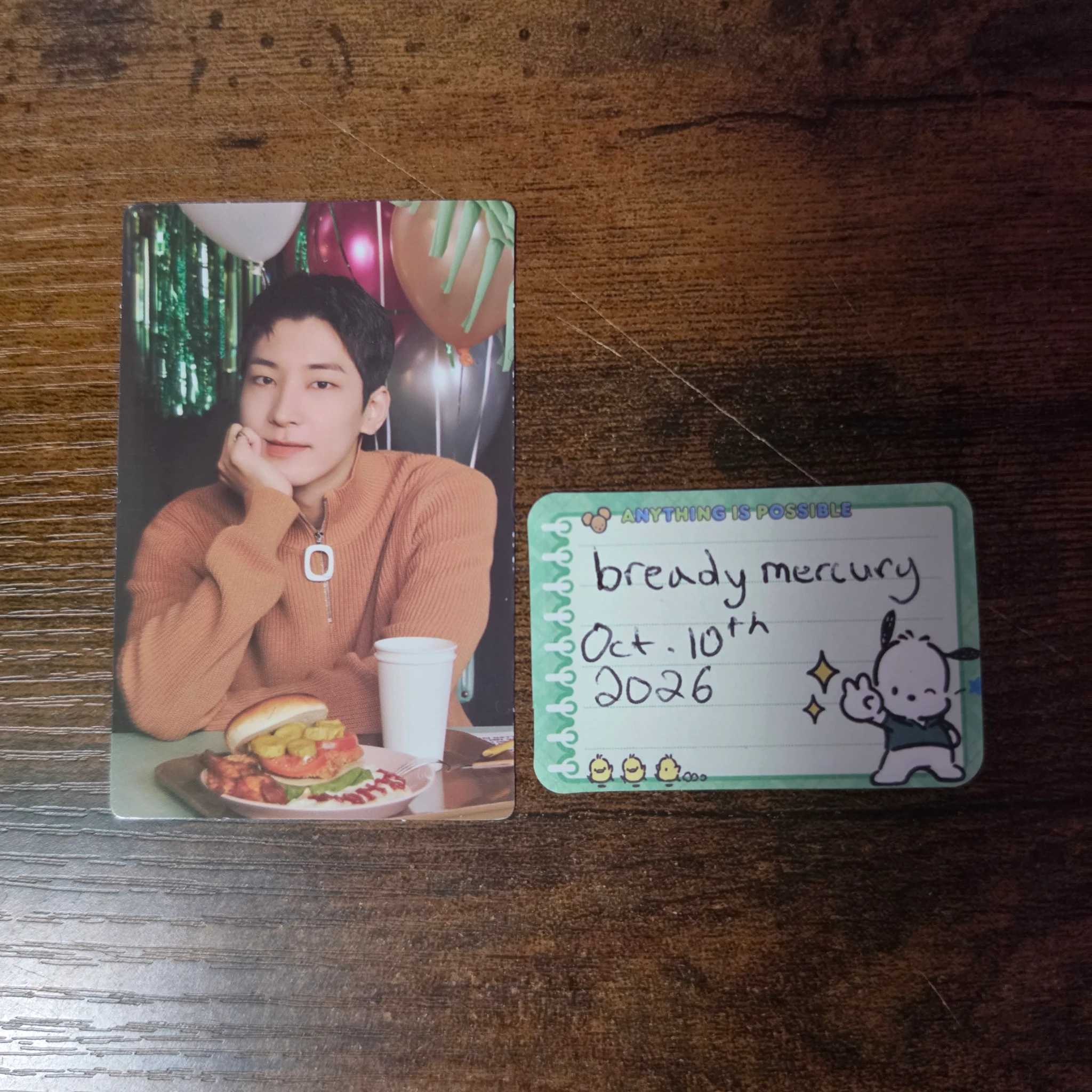 SEVENTEEN Wonwoo SEVENTEEN - Wonwoo - Wonwoo Birthday Boxes/Merch Other version 3 photocard set listing photo 1