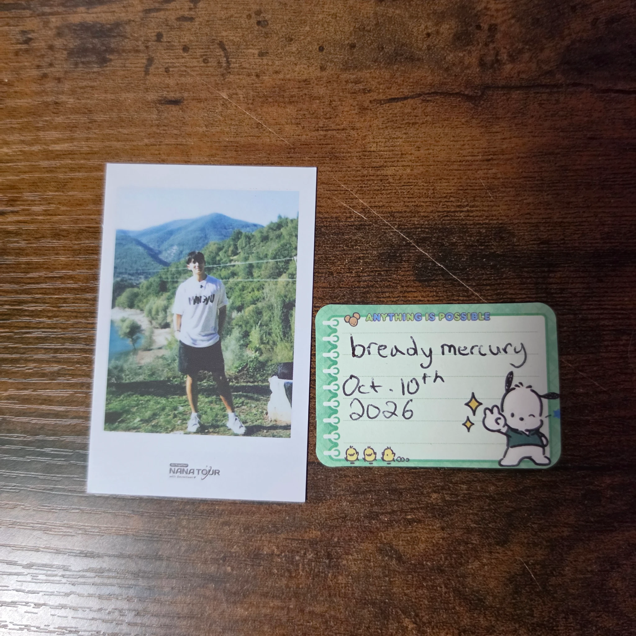 SEVENTEEN Mingyu SEVENTEEN - NANA TOUR Event polaroid set polaroid instant photo listing photo 1