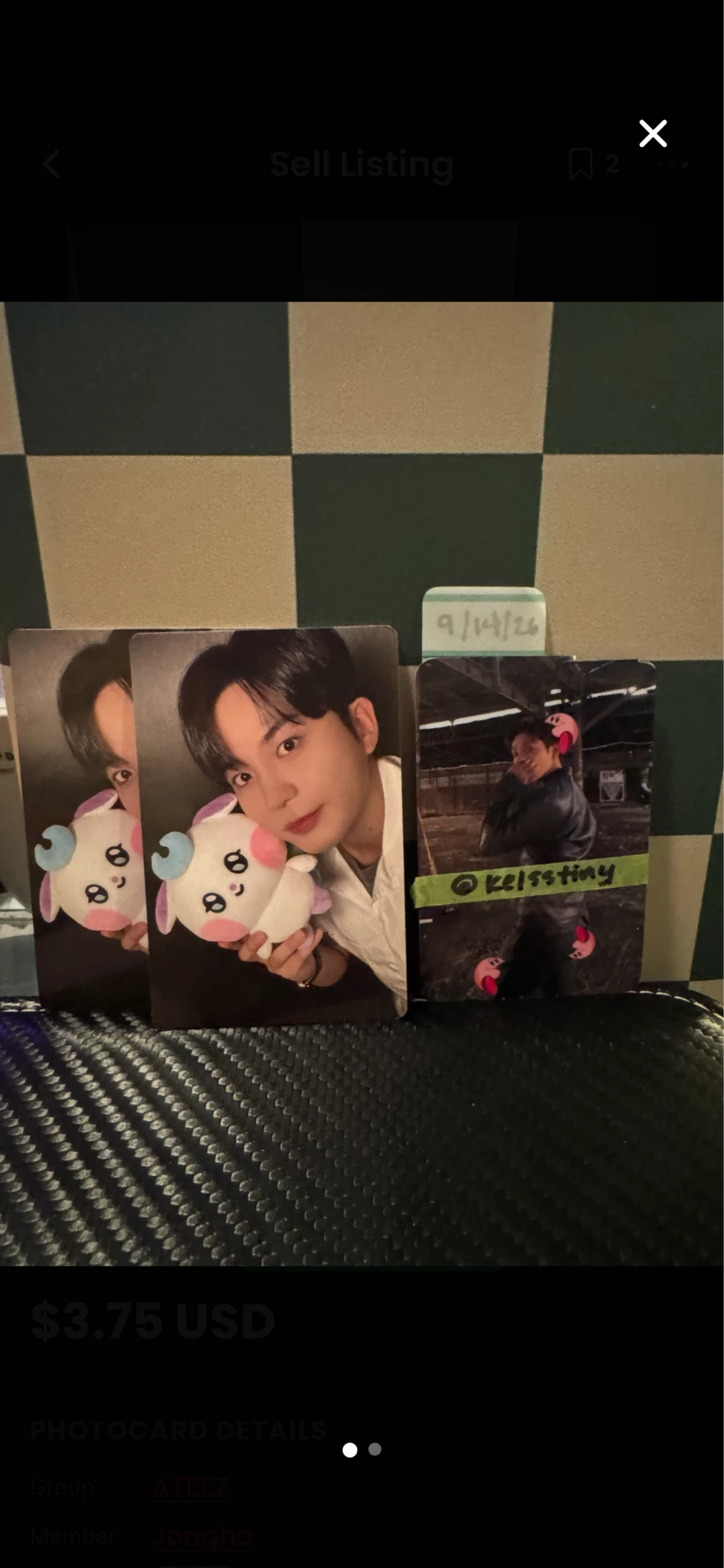 ATEEZ Jongho ATEEZ - Jongho - MIGHTEEZ Other trading card asia exclusive listing photo 1