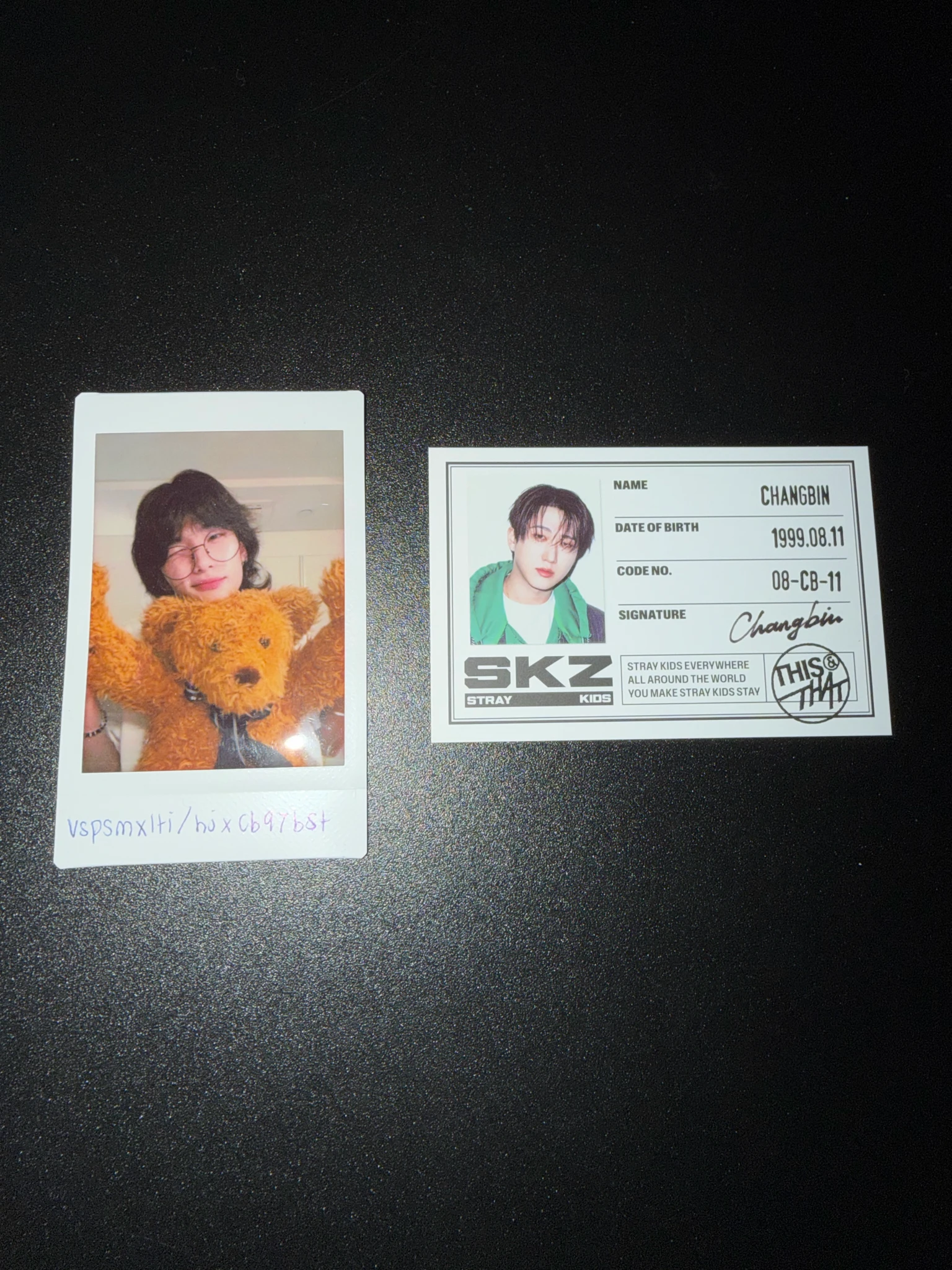 Stray Kids Changbin Stray Kids - Changbin - This & That Album this version id card album photocard listing photo 1