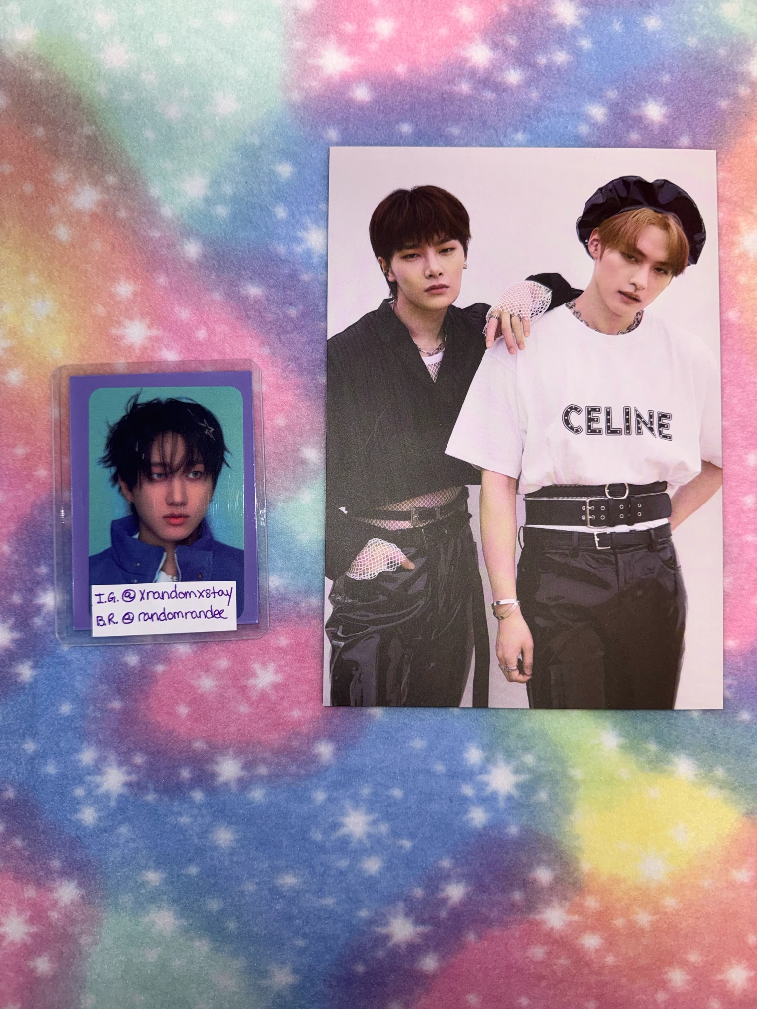 Stray Kids Stray Kids - Lee Know & I.N - NoEasy Album album inclusion folded poster listing photo 1