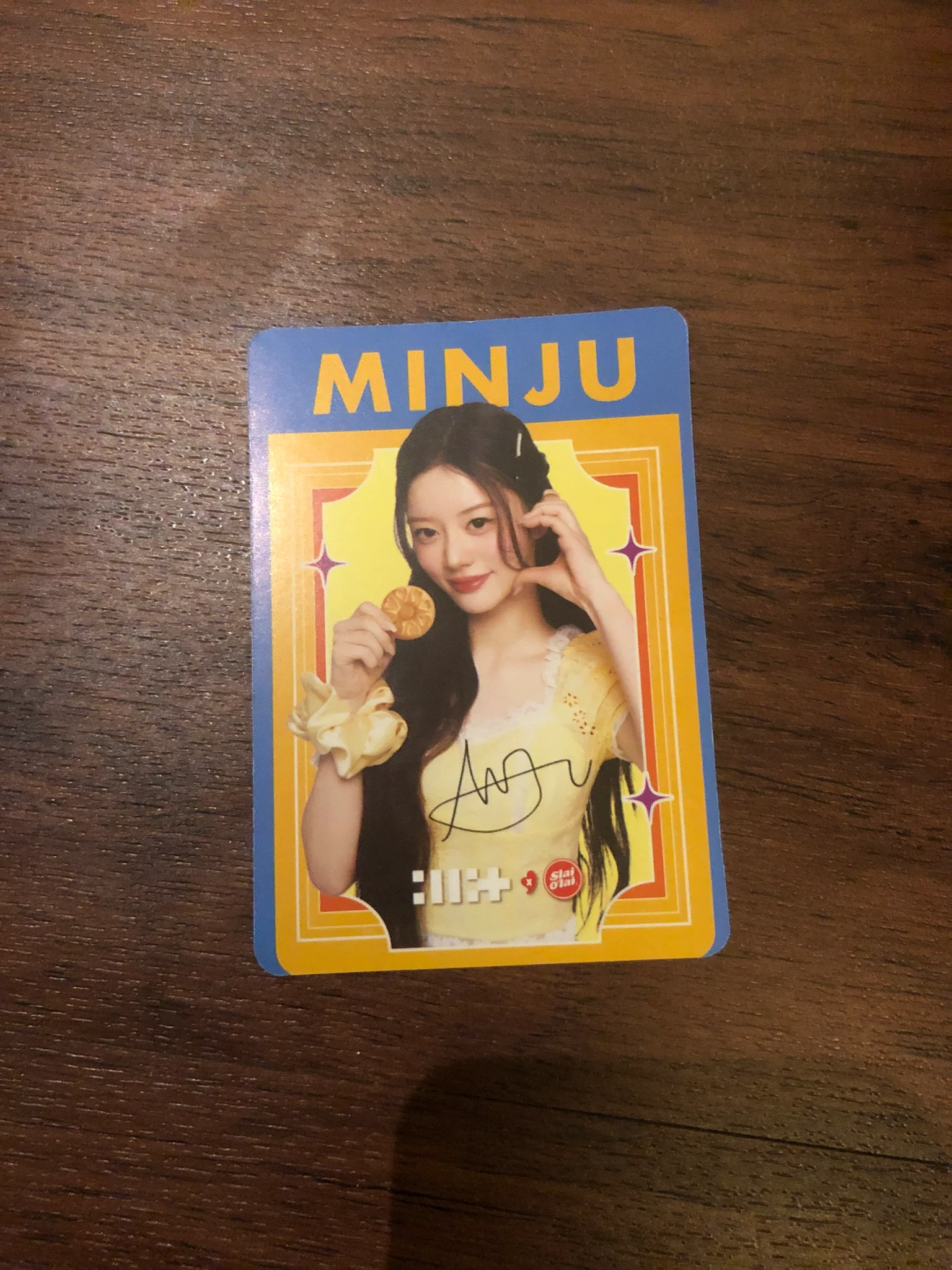 ILLIT Minju ILLIT - Minju - ILLIT X Slai O’lai Other brand collaboration purchase benefit printed signature photocard set listing photo 1