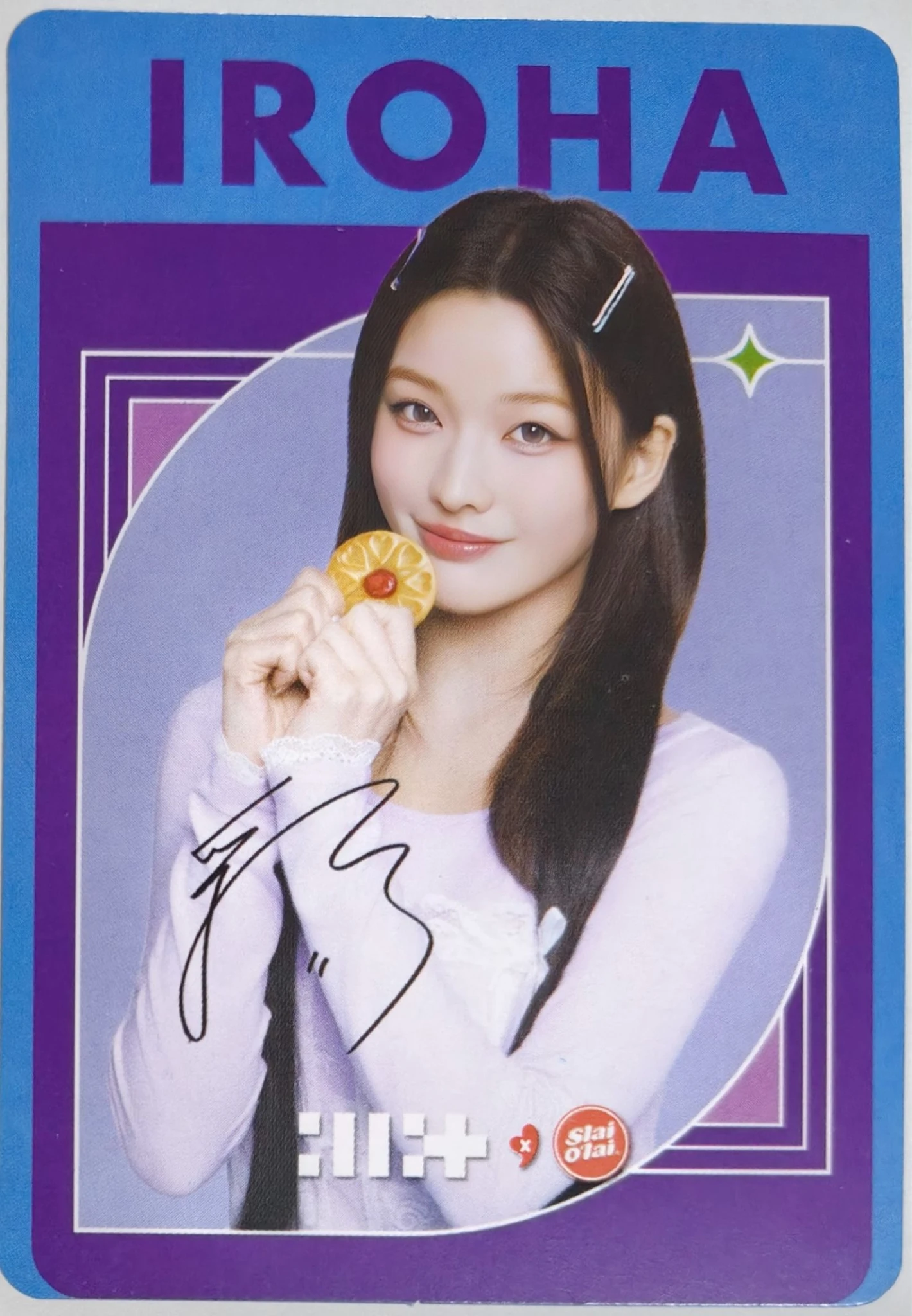 ILLIT Iroha ILLIT - Iroha - ILLIT X Slai O’lai Other brand collaboration purchase benefit printed signature photocard set listing photo 1