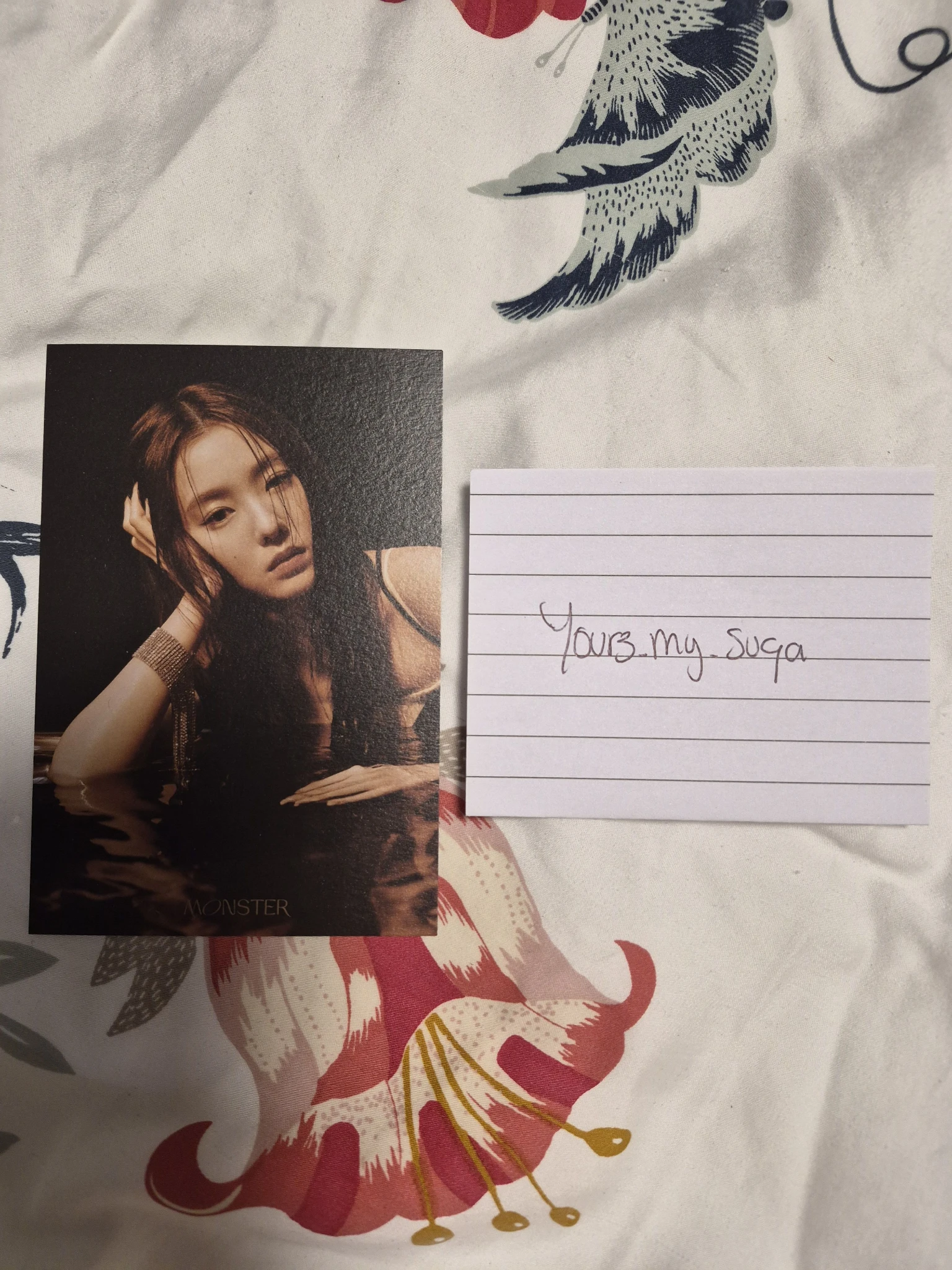 Red Velvet Irene Red Velvet - Irene - Monster Album album inclusion postcard top note version listing photo 1