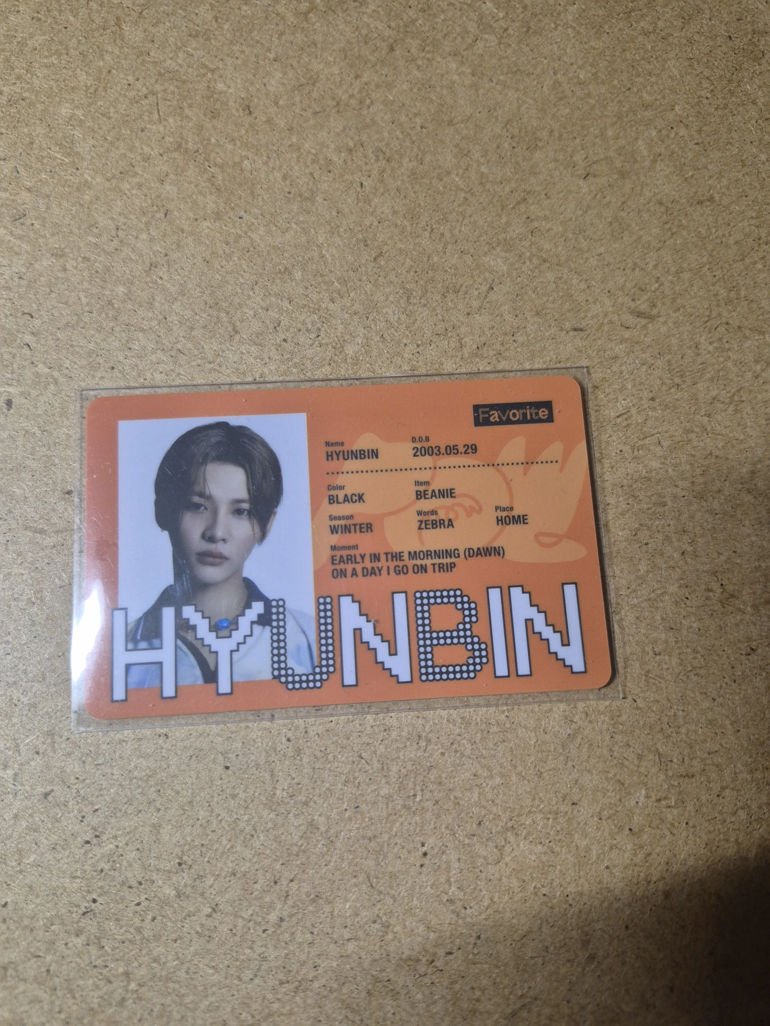 POW Hyunbin POW - Hyunbin - Favorite Album album photocard listing photo 1