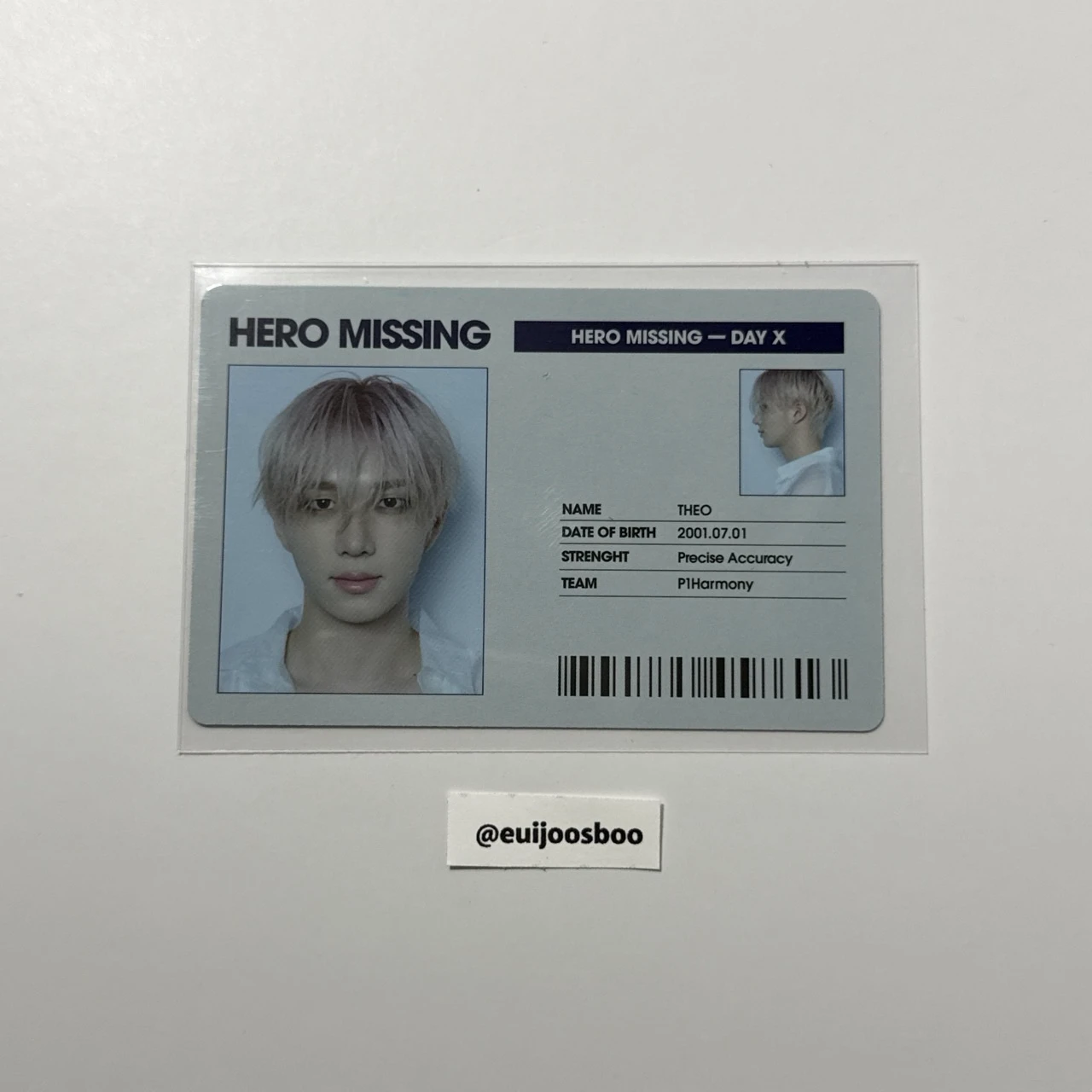 P1Harmony Theo P1Harmony - Theo - UNIQUE Album B version hero missing id listing photo 1