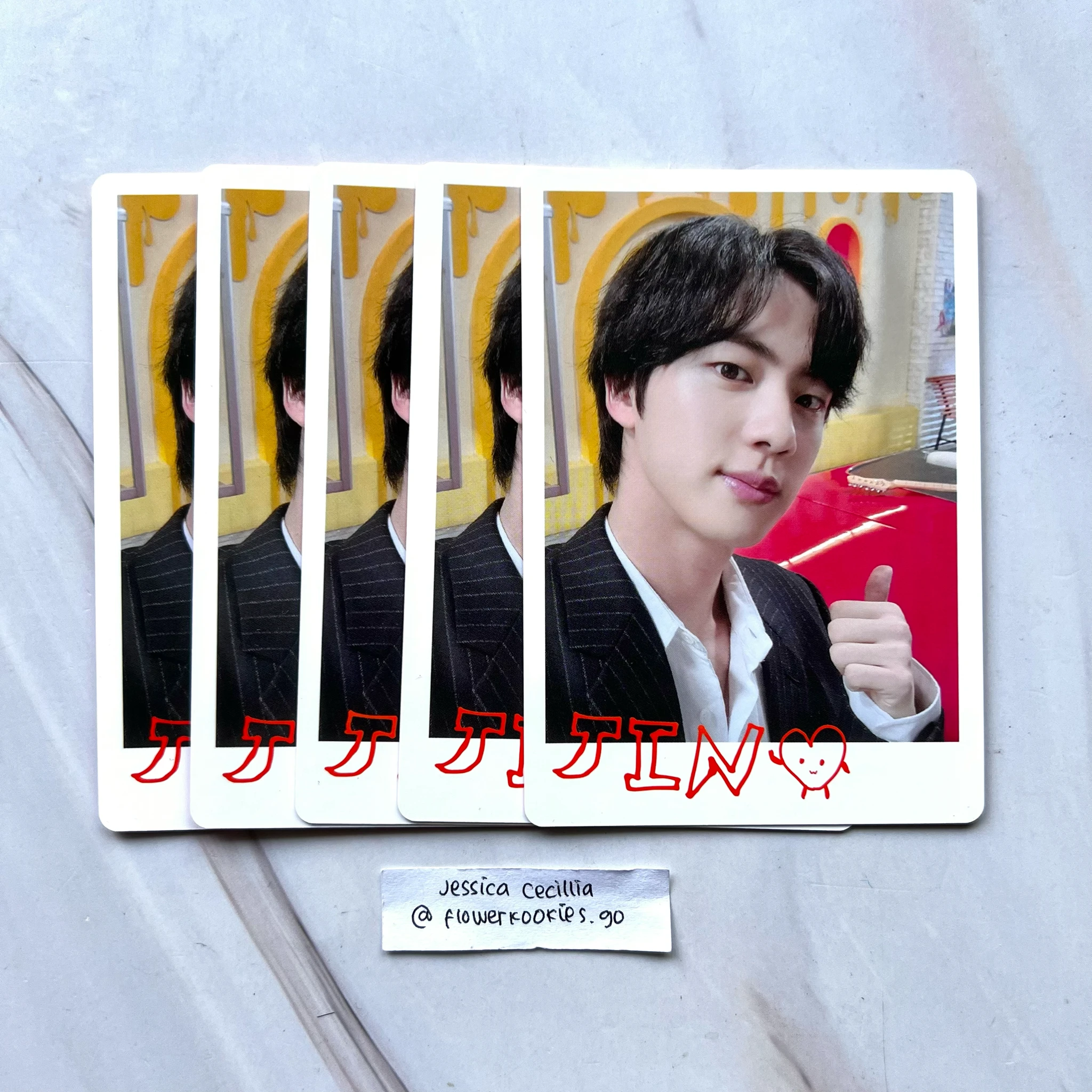 BTS Jin BTS - Jin - Permission To Dance On Stage Tour Event mini photocard listing photo 1