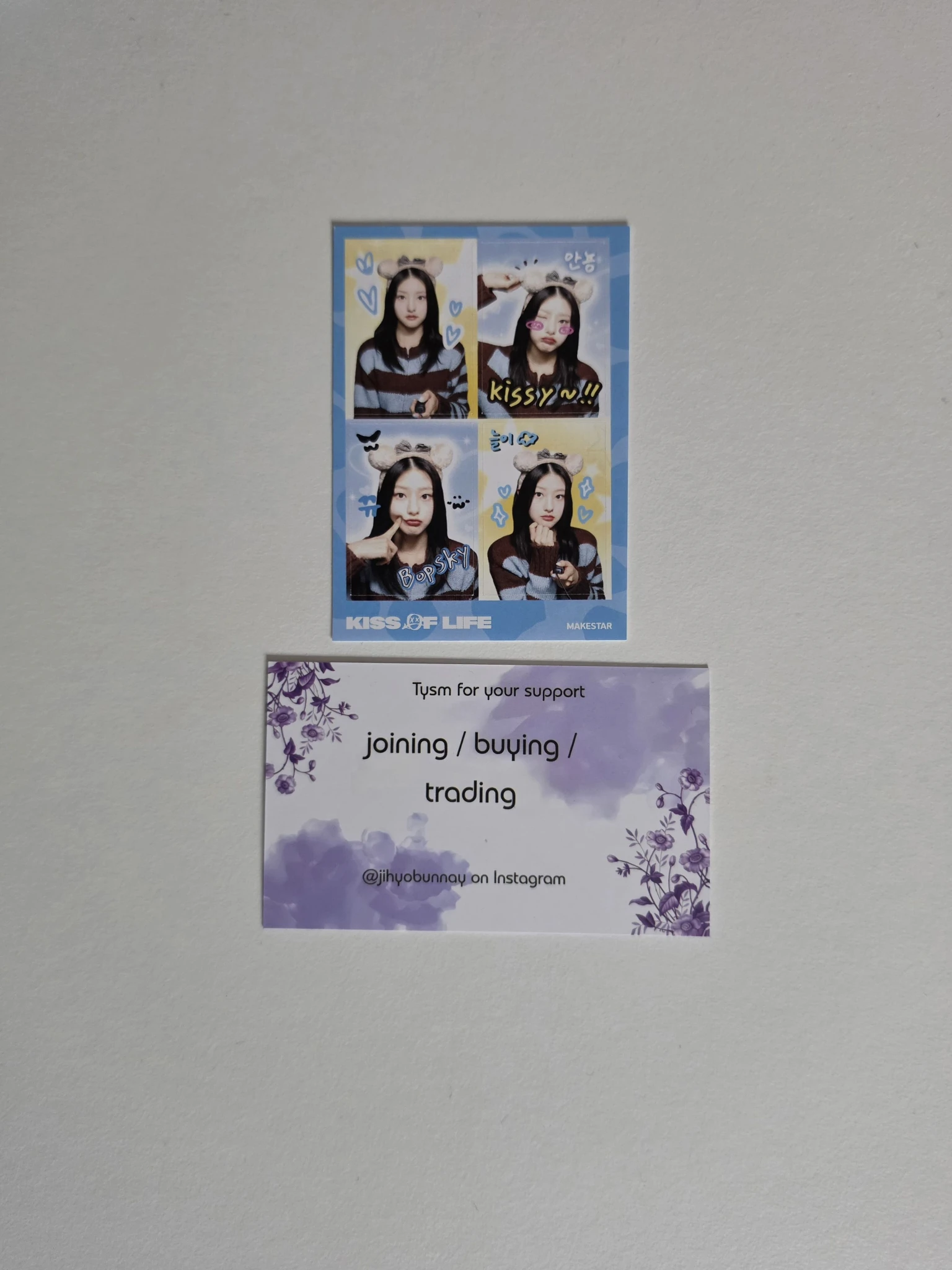 KISS OF LIFE Haneul KISS OF LIFE - Haneul - Born to be XX Album makestar round 2 sticker listing photo 1