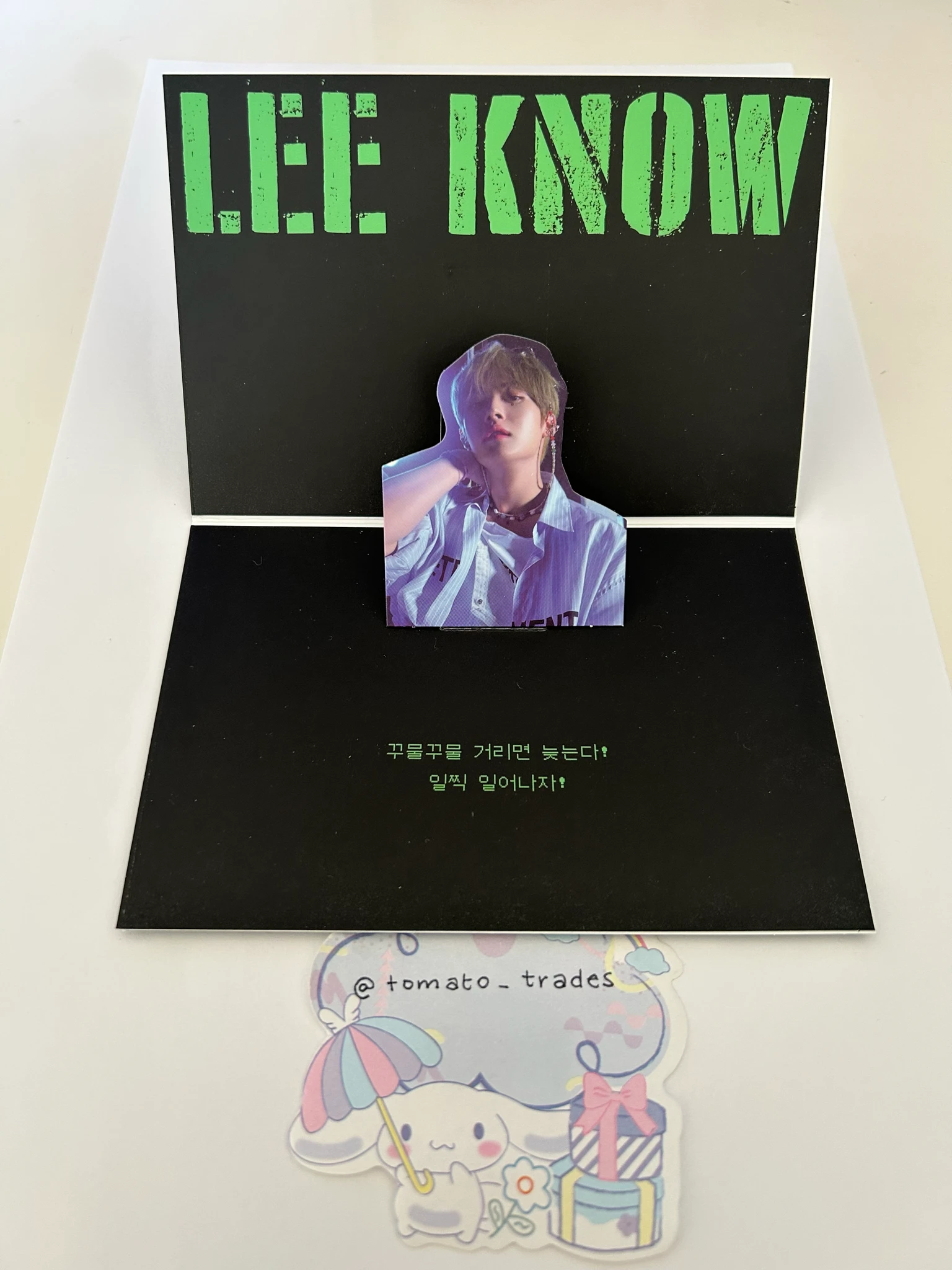 Stray Kids Lee Know Stray Kids - Lee Know - NoEasy Album album inclusion limited edition pop-up card listing photo 1
