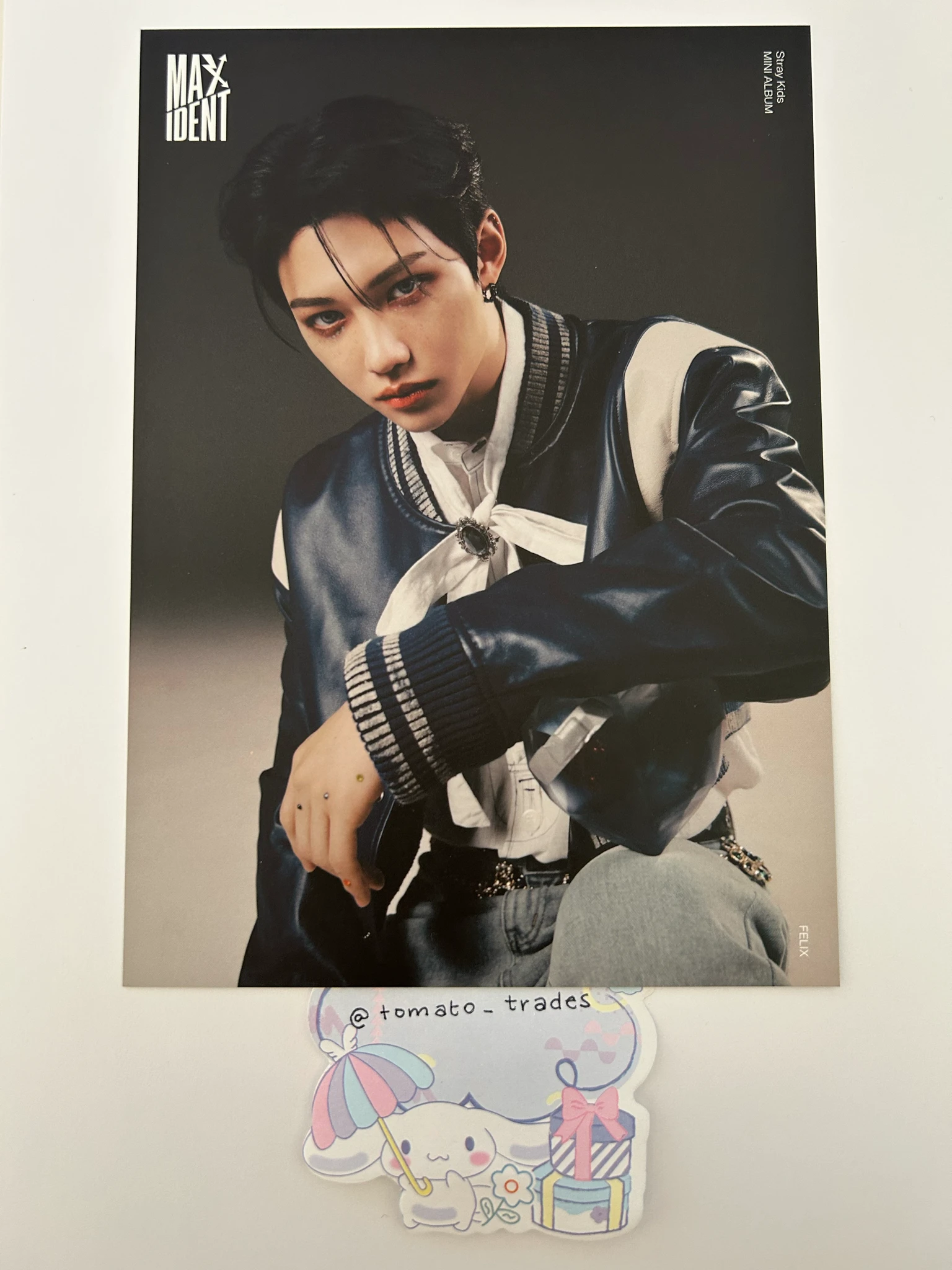 Stray Kids Felix Stray Kids - Felix - Maxident Album album inclusion mini poster listing photo 1