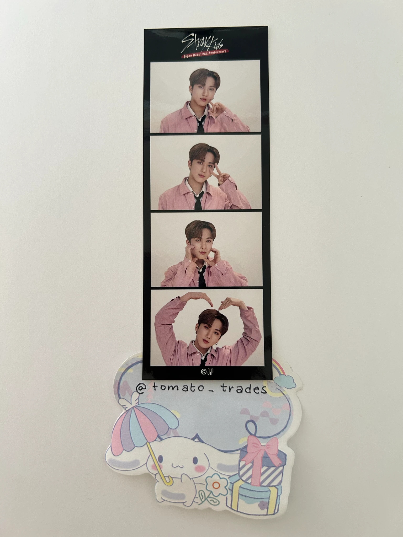 Stray Kids Changbin Stray Kids - Changbin - STAY JAPAN Anniversary Other 2nd anniversary lottery 4 cut photo sticker listing photo 1