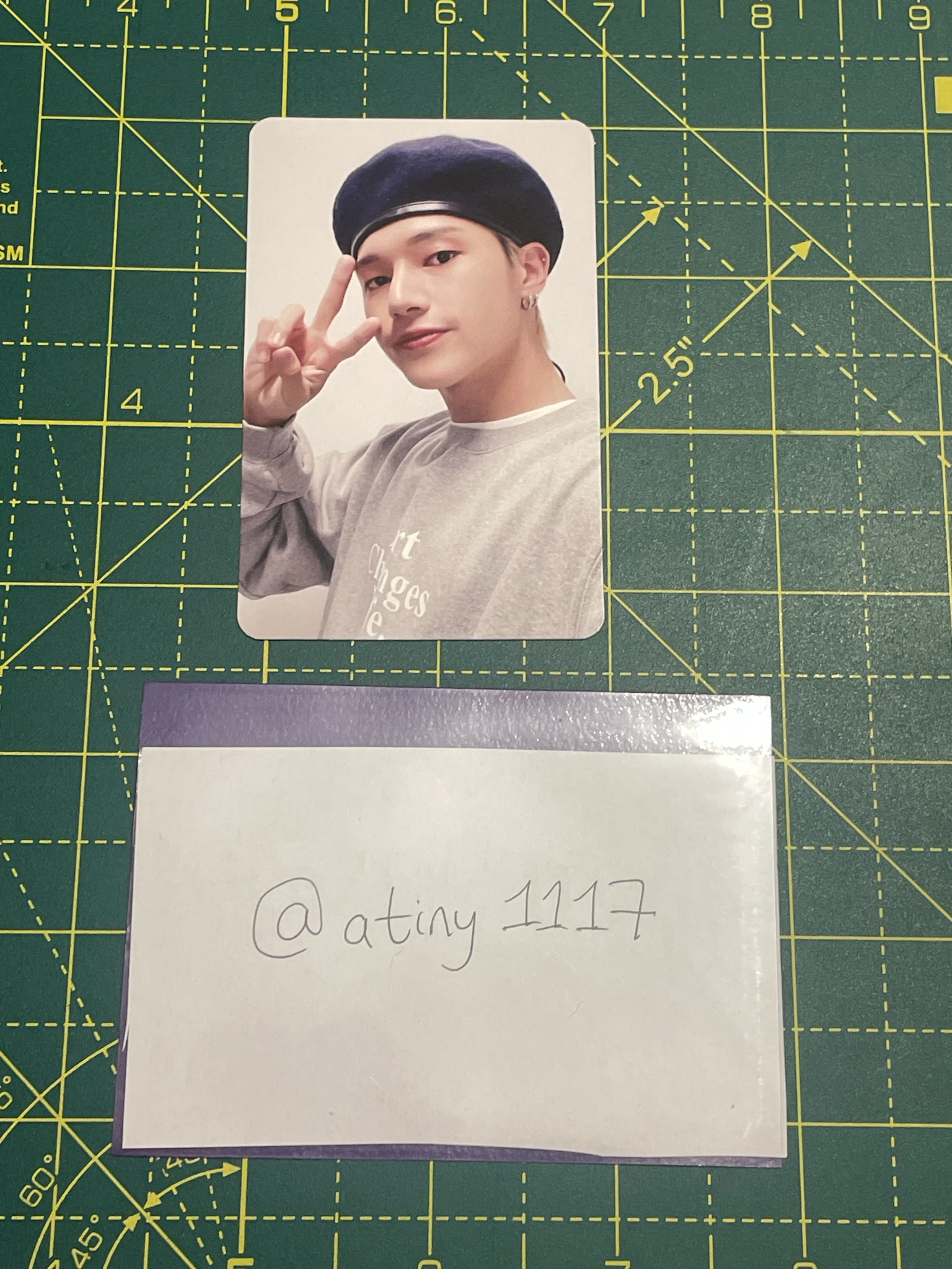 ATEEZ Wooyoung ATEEZ - Wooyoung - ZERO : FEVER Part.2 Album wonderwall C version merch photocard fansign listing photo 1