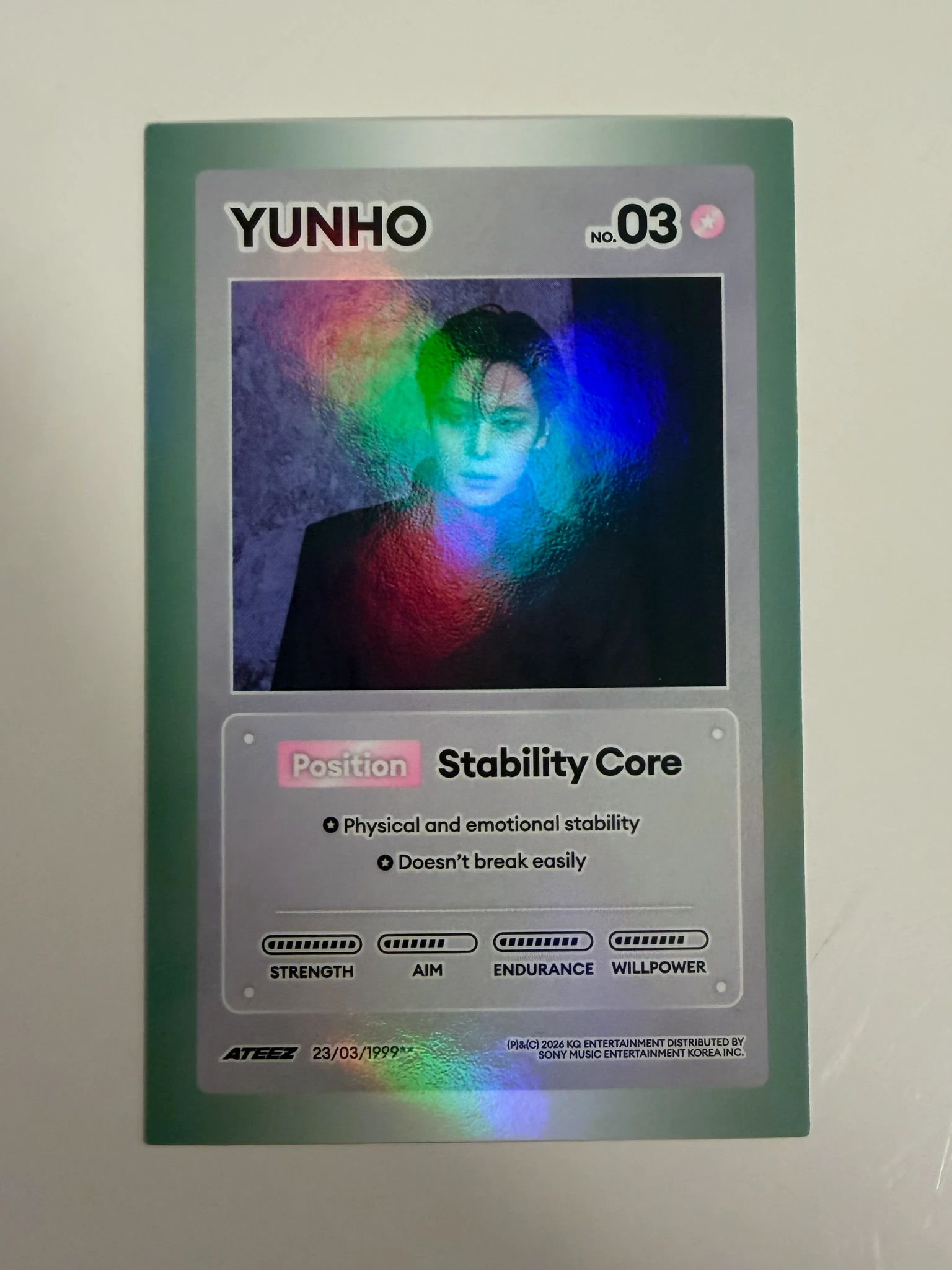ATEEZ Yunho ATEEZ - Yunho - GOLDEN HOUR : Part.5 Album holographic (hologram) listing photo 1