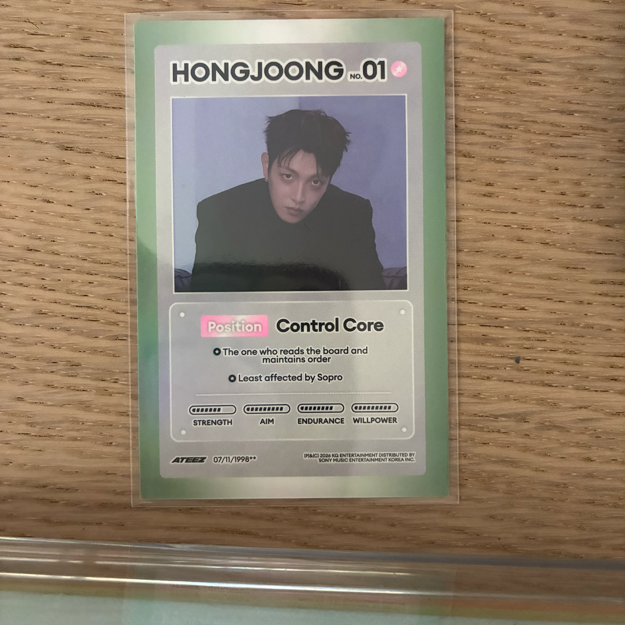 ATEEZ Hongjoong ATEEZ - Hongjoong - GOLDEN HOUR : Part.5 Album album photocard holographic (hologram) diary version character card listing photo 1