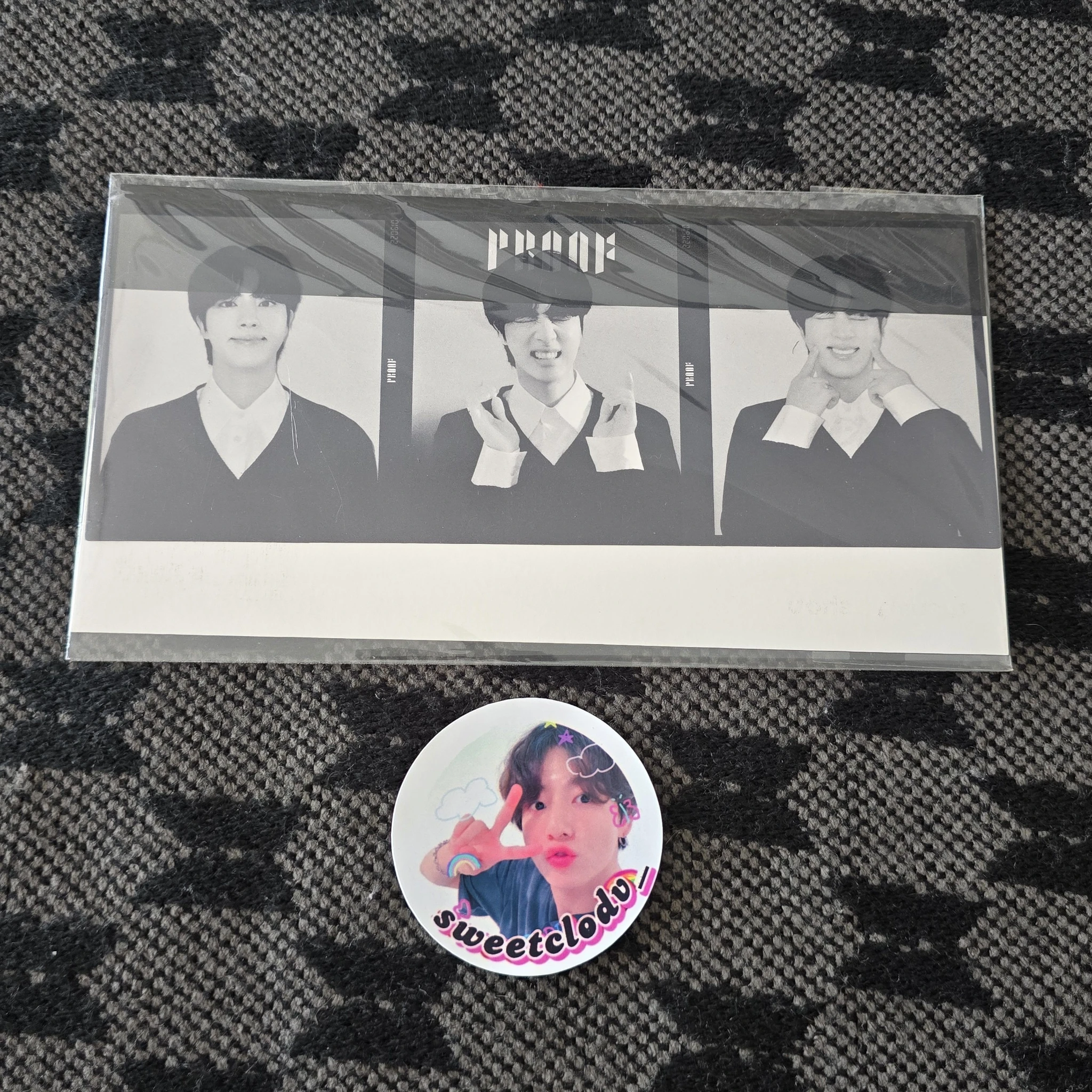 BTS Jin BTS - Jin - Proof Album pre-order benefit weverse global korean album triptych photo transparent listing photo 1