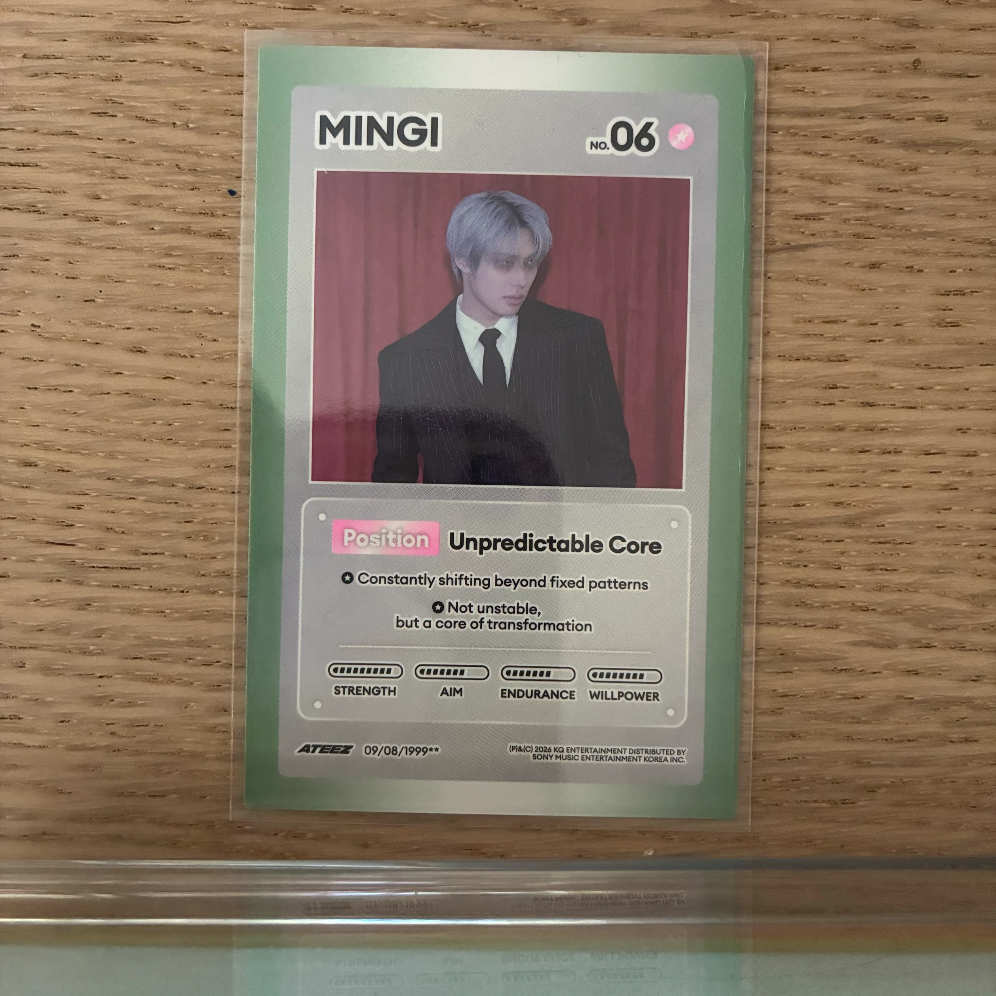 ATEEZ Mingi ATEEZ - Mingi - GOLDEN HOUR : Part.5 Album diary version album photocard character card holographic (hologram) listing photo 1