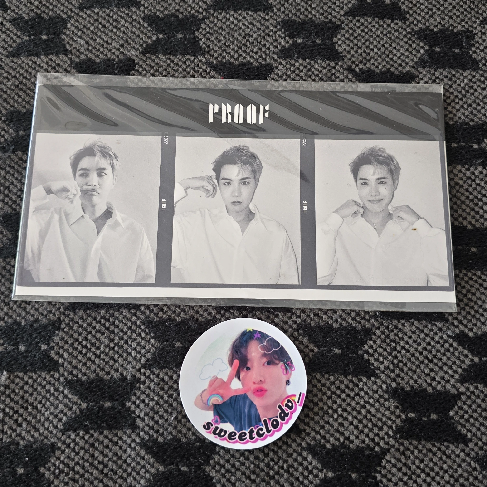 BTS j-hope BTS - j-hope - Proof Album pre-order benefit weverse global korean album triptych photo transparent listing photo 1
