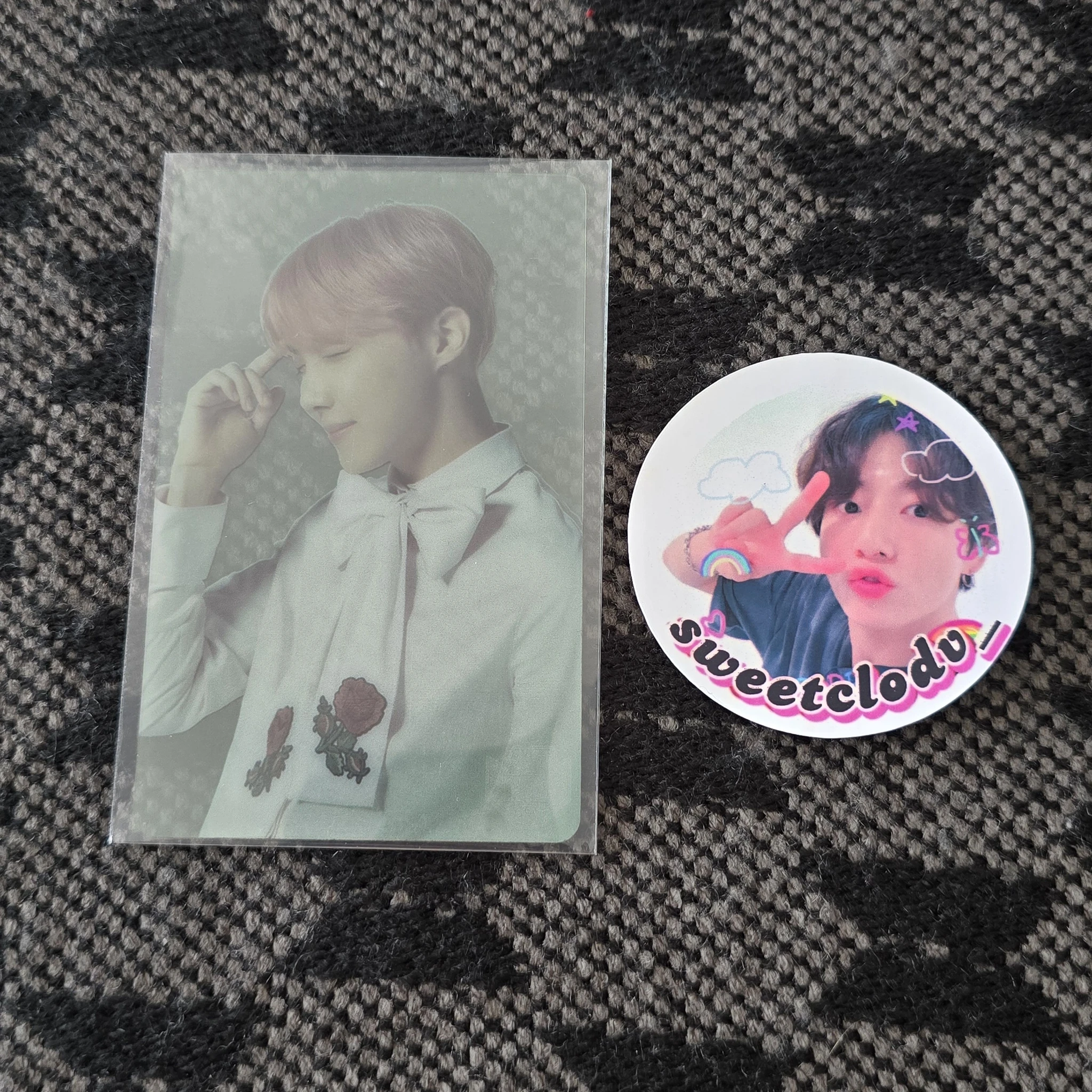 BTS j-hope BTS - j-hope - BTS Live Trilogy Episode III: The Wings Tour Event army zone korea transparent pvc card listing photo 1