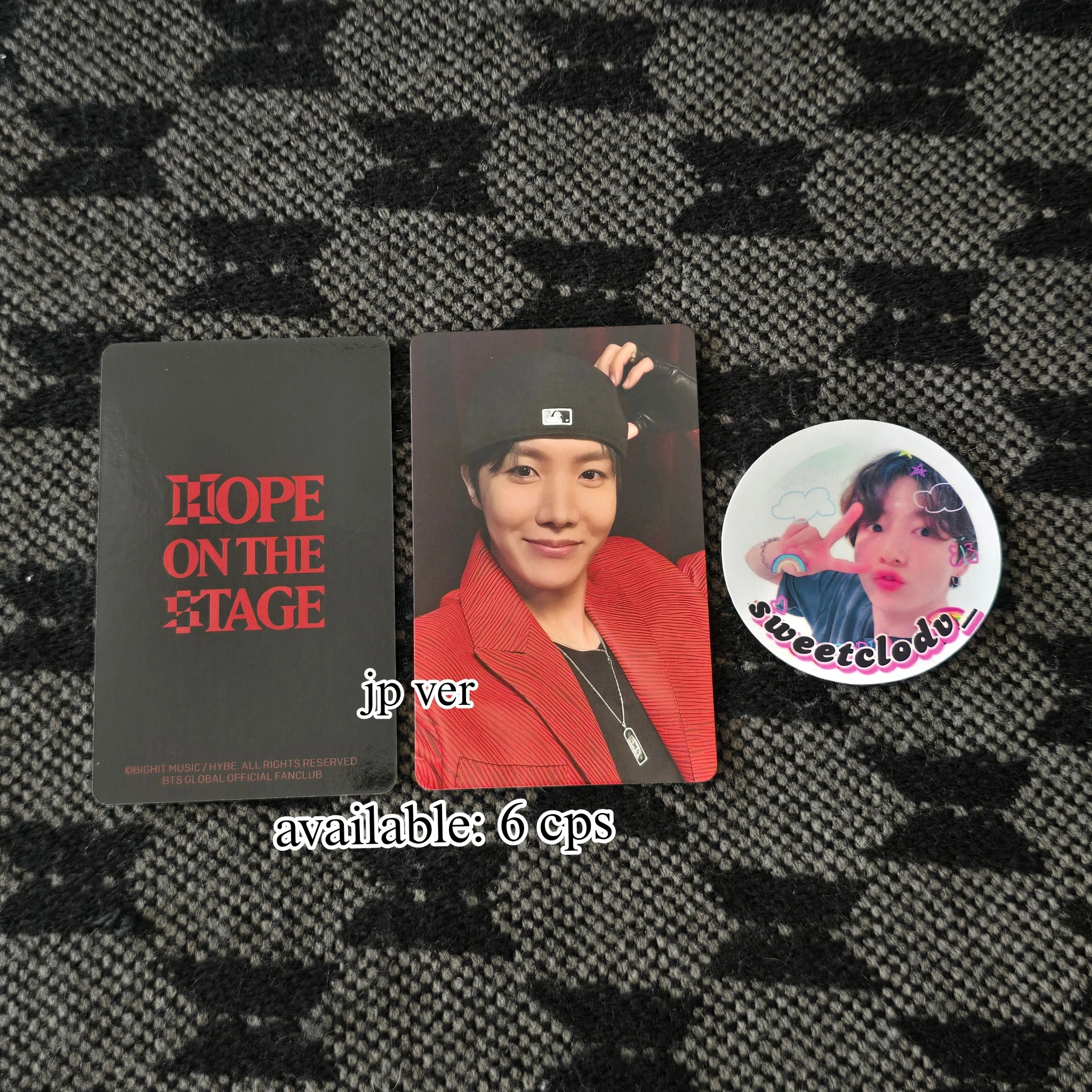 BTS j-hope BTS - J-HOPE - Hope On The Stage Tour Event army zone jpfc listing photo 1
