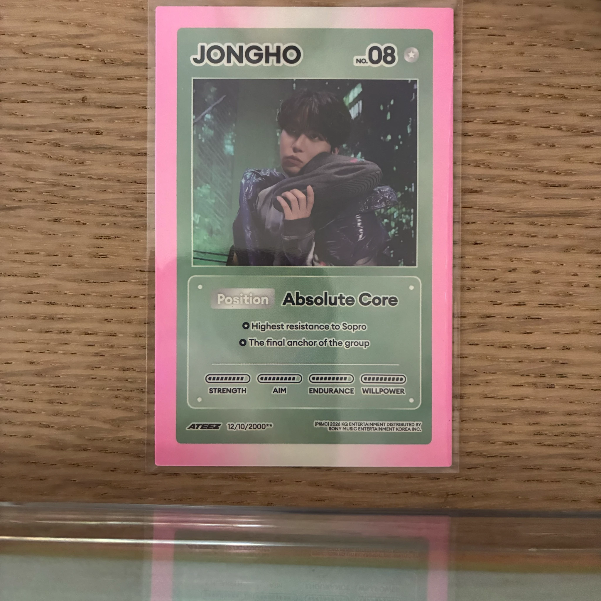 ATEEZ Jongho ATEEZ - Jongho - GOLDEN HOUR : Part.5 Album album photocard holographic (hologram) character card listing photo 1