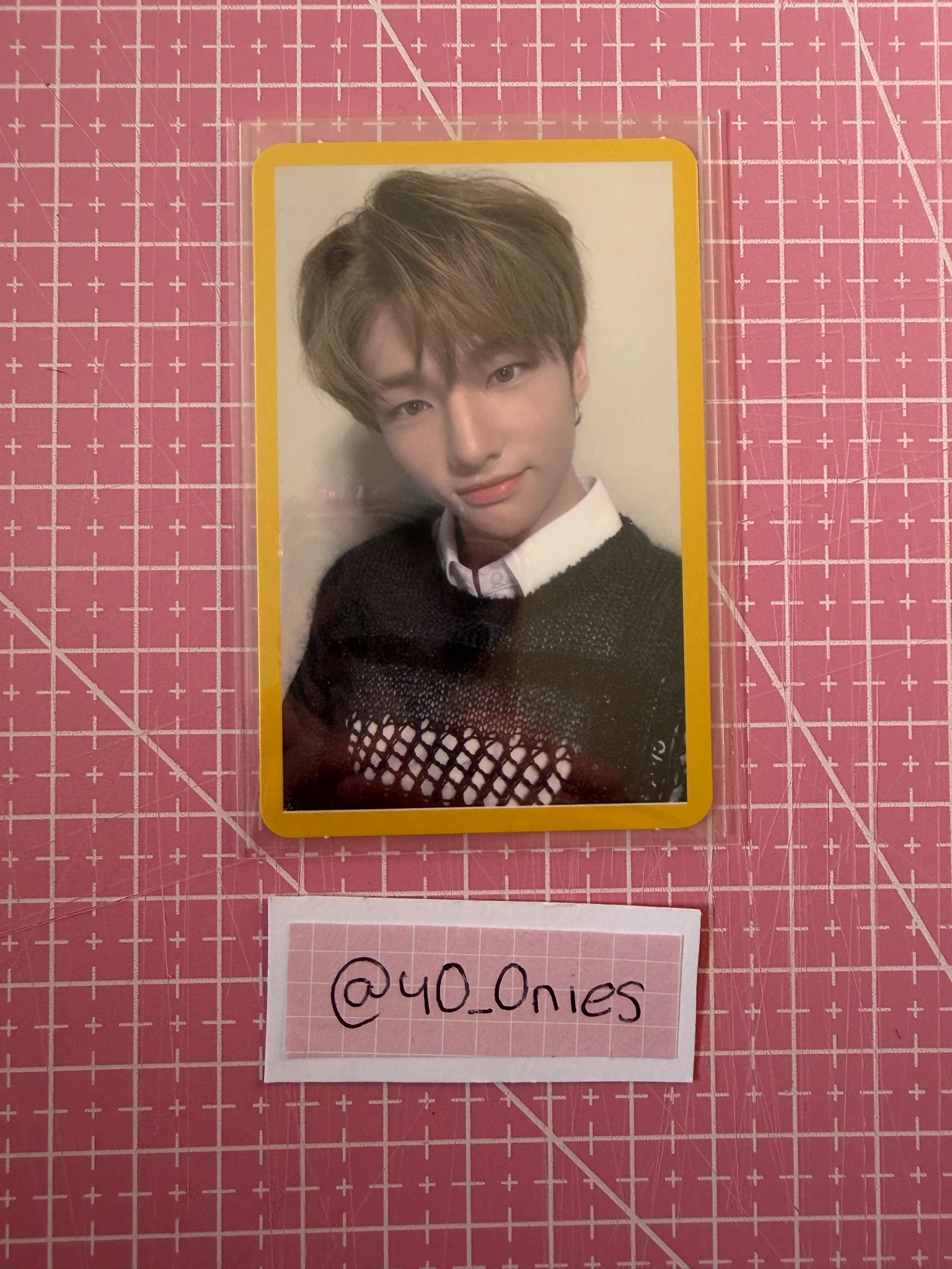 Stray Kids Hyunjin Stray Kids - Hyunjin - Clé 2: Yellow Wood Album album photocard yellow border ver. listing photo 1