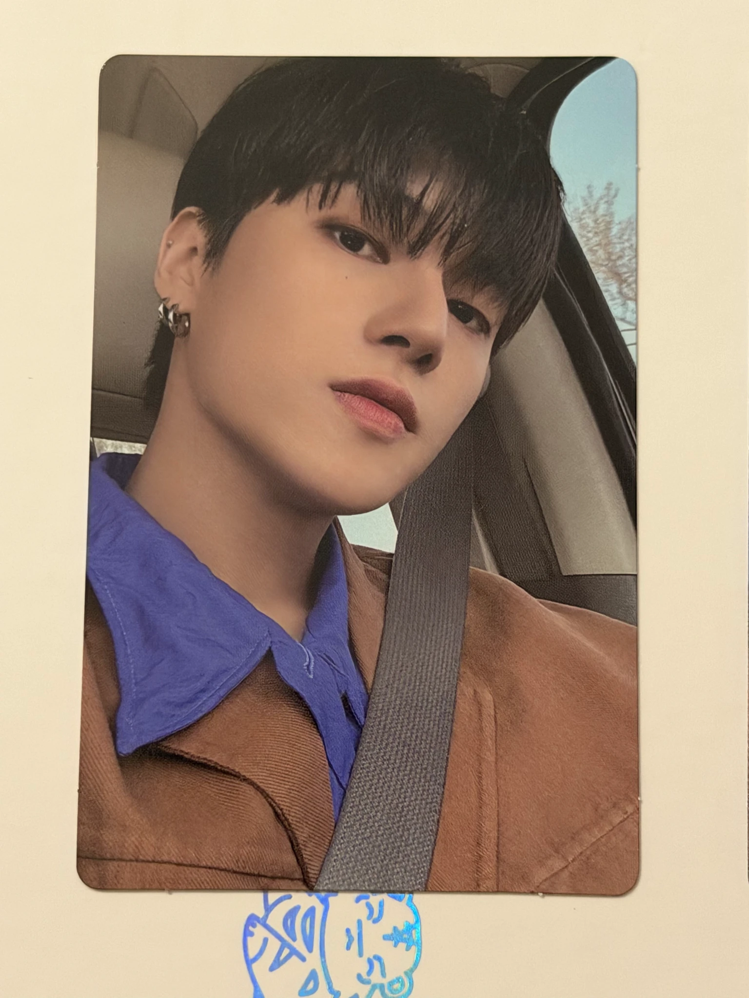 ATEEZ Wooyoung ATEEZ - Wooyoung - Golden Hour : Part.3 'In Your Fantasy Edition' Album album photocard red version poca album listing photo 1