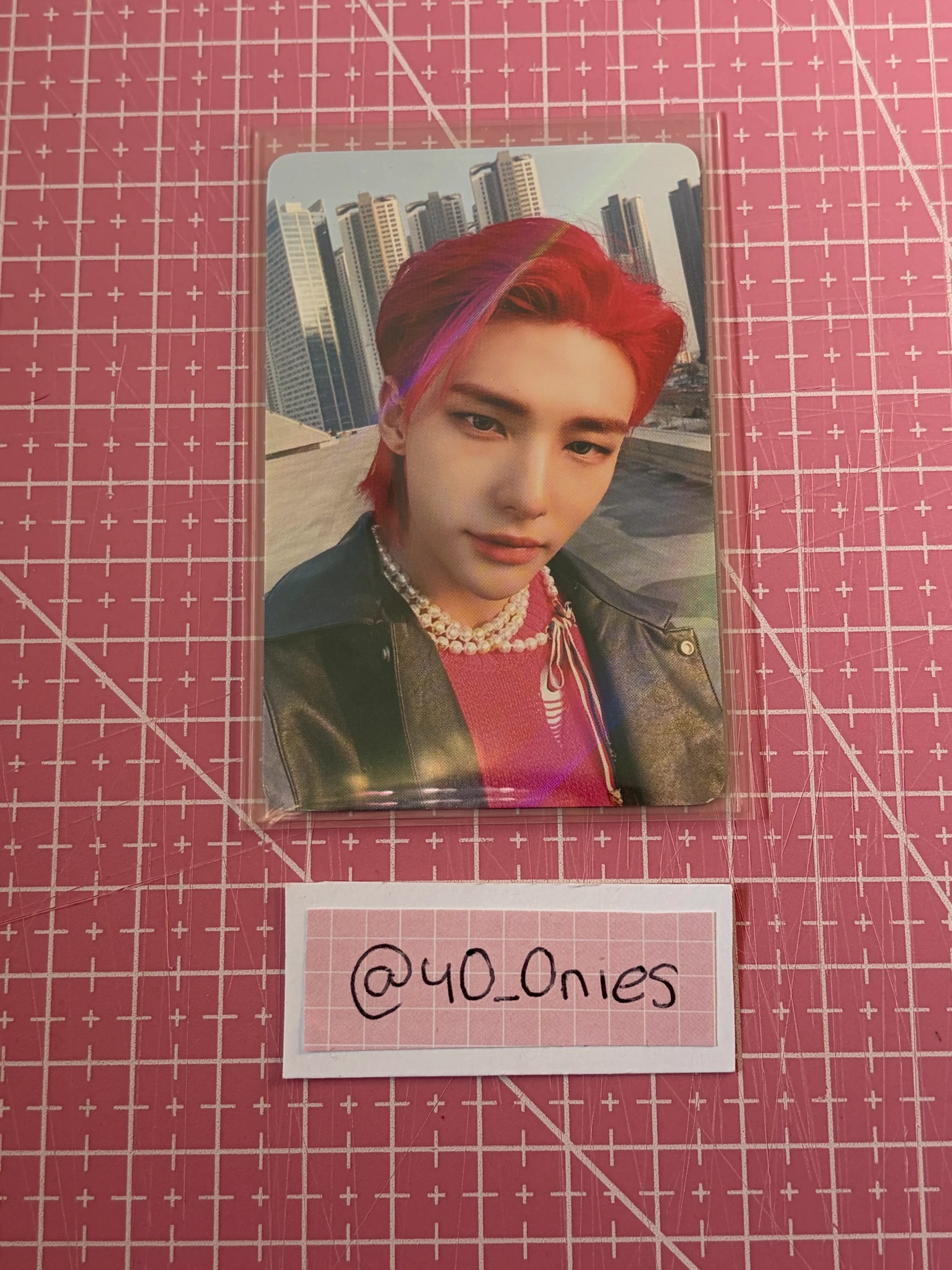 Stray Kids Hyunjin Stray Kids - Hyunjin - Oddinary Album pre-order benefit (pob) makestar holographic (hologram) listing photo 1