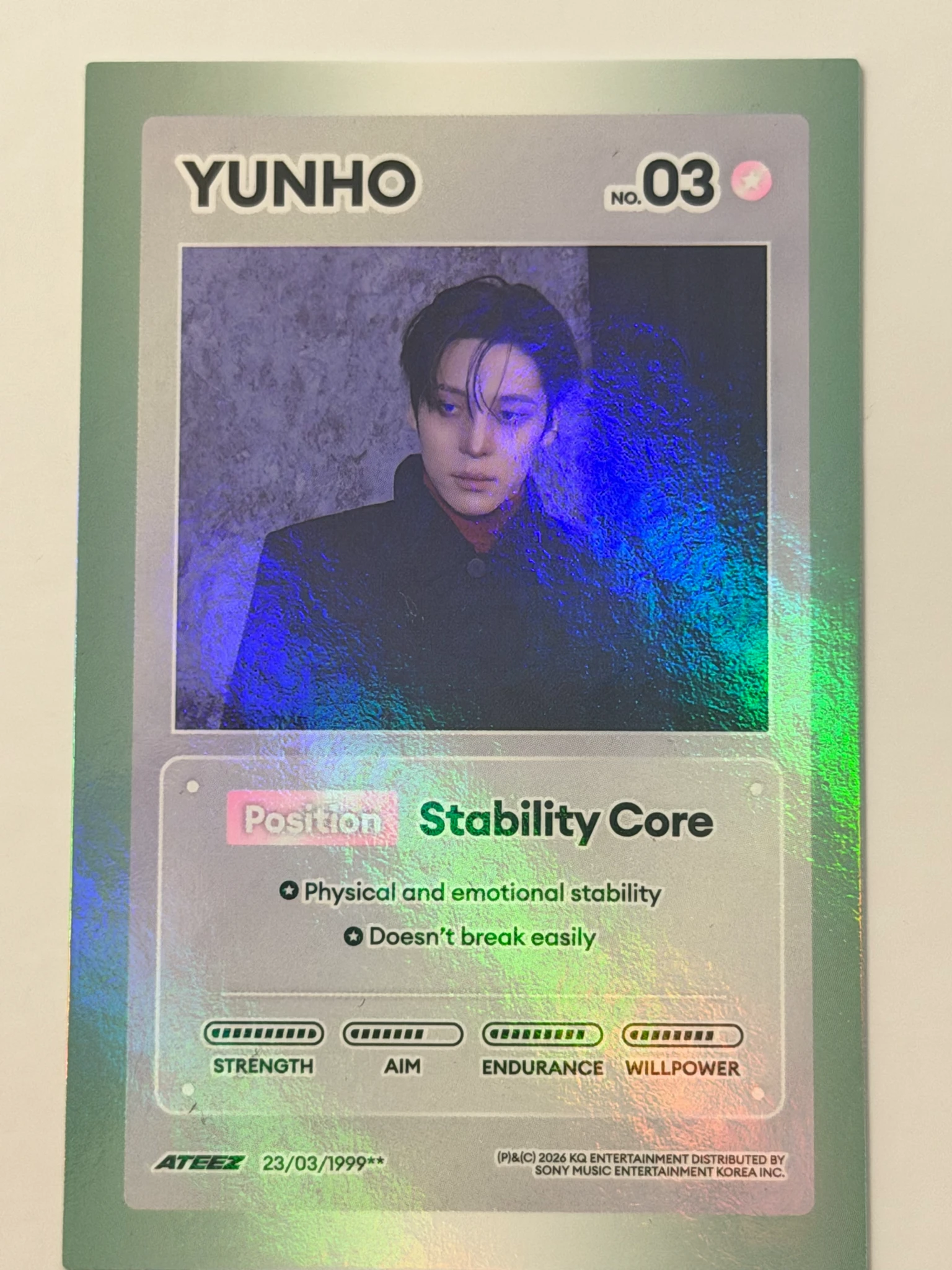ATEEZ Yunho ATEEZ - Yunho - GOLDEN HOUR : Part.5 Album holographic (hologram) listing photo 1