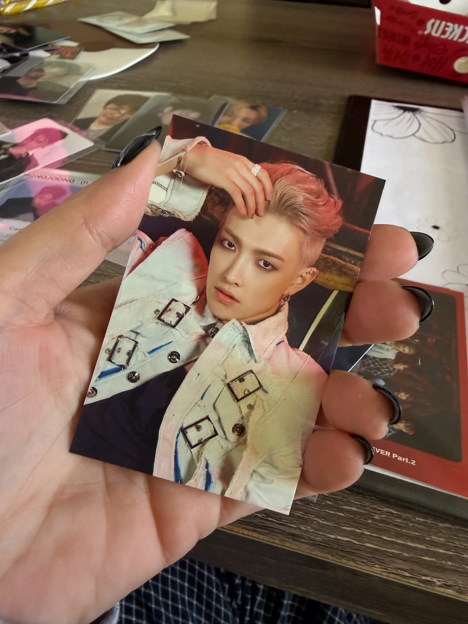 ATEEZ Hongjoong ATEEZ - Hongjoong - ZERO : FEVER Part.2 Album image card platform version A version listing photo 1