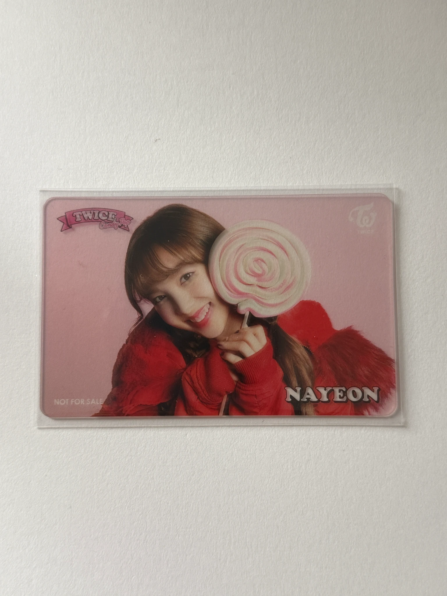 TWICE Nayeon TWICE - Nayeon - Candy Pop Album lottery clear photocard pvc card horizontal listing photo 1