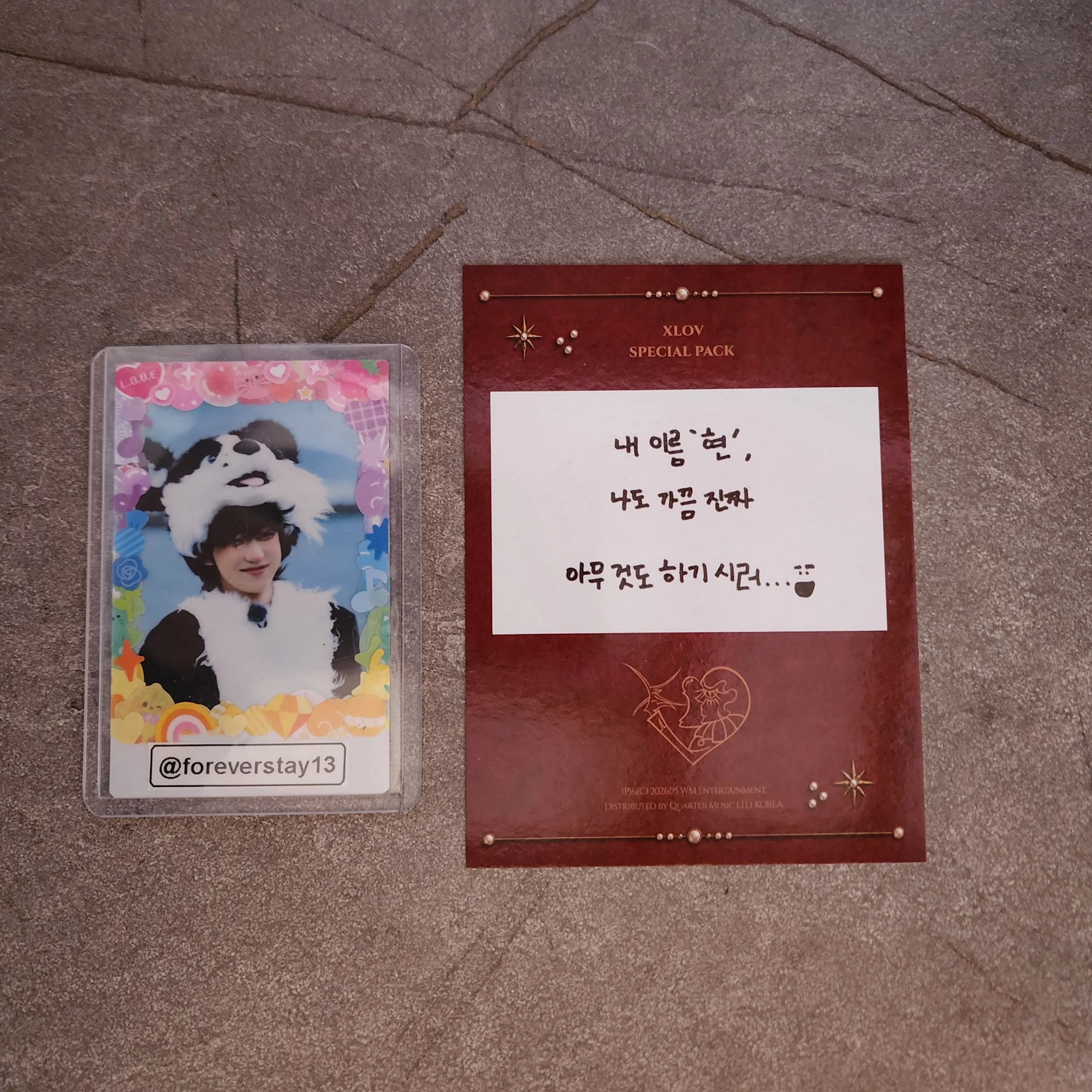 XLOV Hyun XLOV - Hyun - I, God Album special pack scratch card listing photo 1