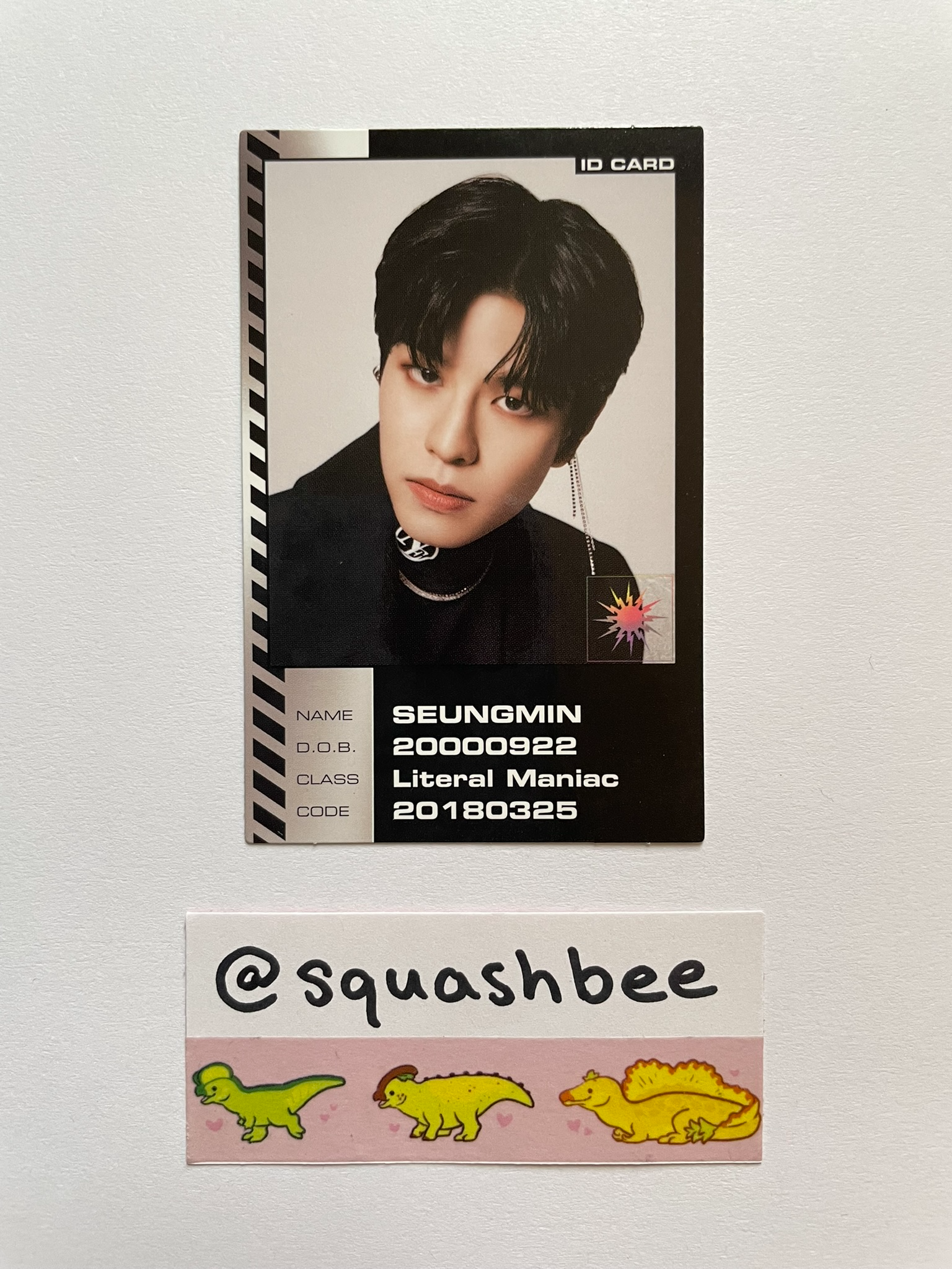 Stray Kids Seungmin Stray Kids - Seungmin - Oddinary Album album photocard id card listing photo 1