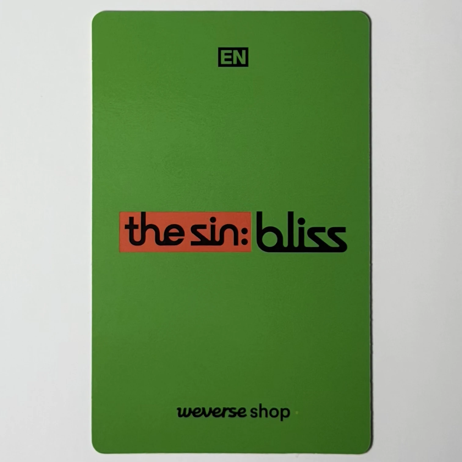 ENHYPEN Sunghoon ENHYPEN - Sunghoon - THE SIN: BLISS Album kakaotalk pob (pre-order benefit) listing photo 2