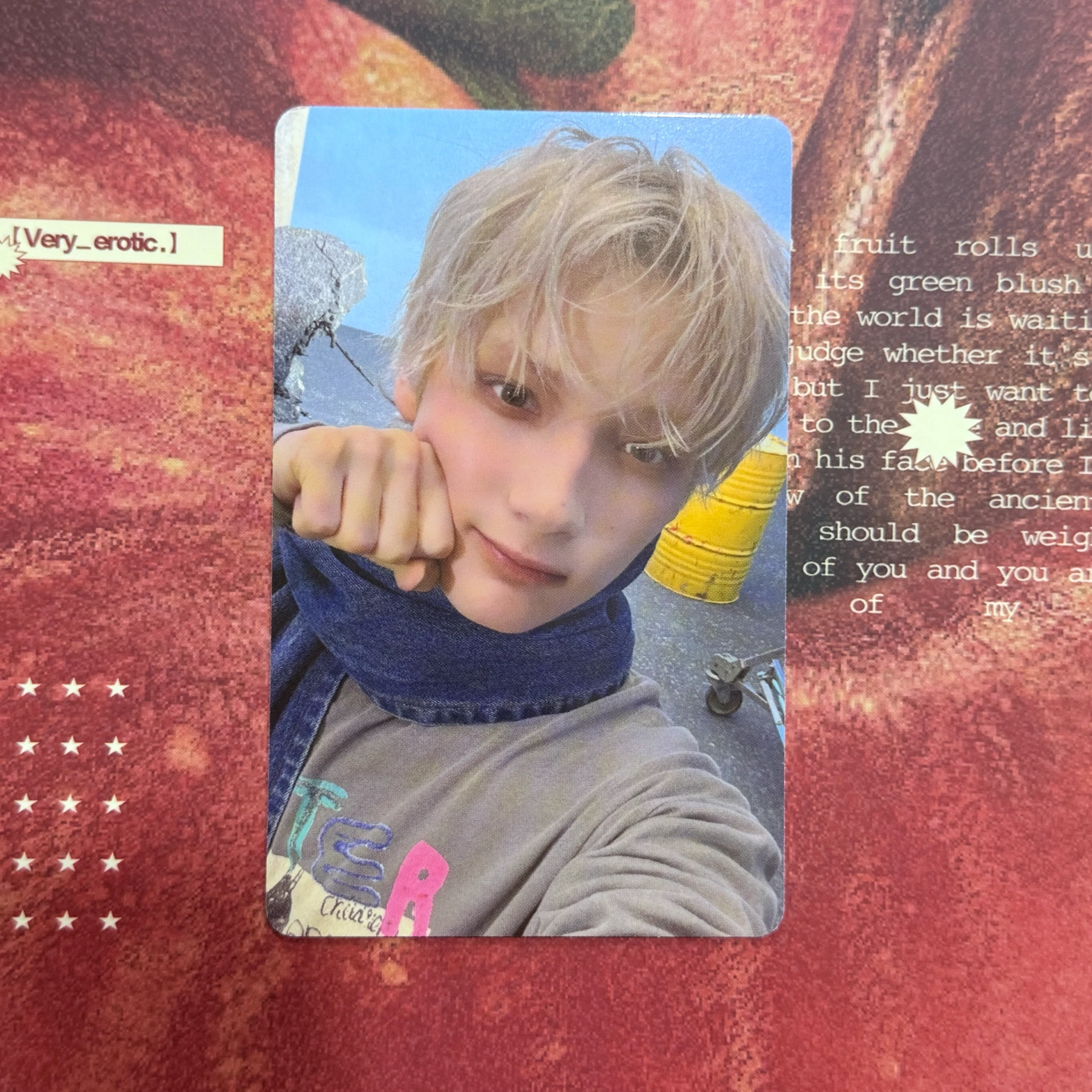 TOMORROW X TOGETHER Huening Kai TOMORROW X TOGETHER - Huening Kai - 7TH YEAR: A Moment of Stillness in the Thorns Album pob (pre-order benefit) weverse global shop (wvg) listing photo 1