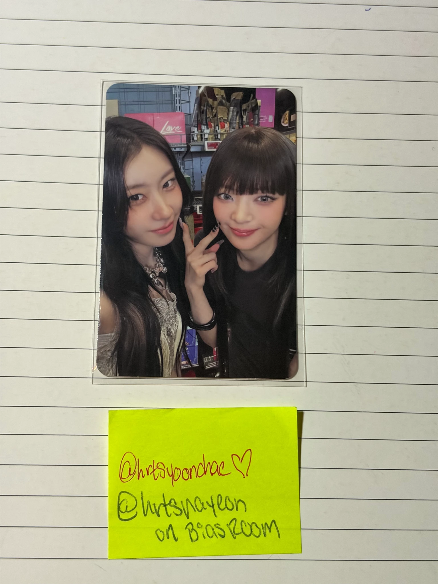 ITZY ITZY - Chaeryeong & Lia - TUNNEL VISION Album album photocard photobook version listing photo 1