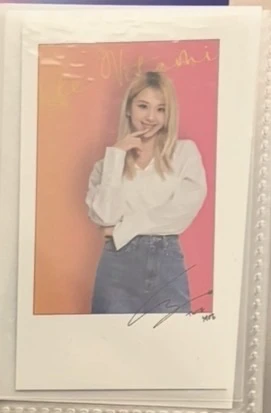 TWICE Chaeyoung TWICE - Chaeyoung - TWICE x LEMONA Other version 1 polaroid brand collaboration japan listing photo 1