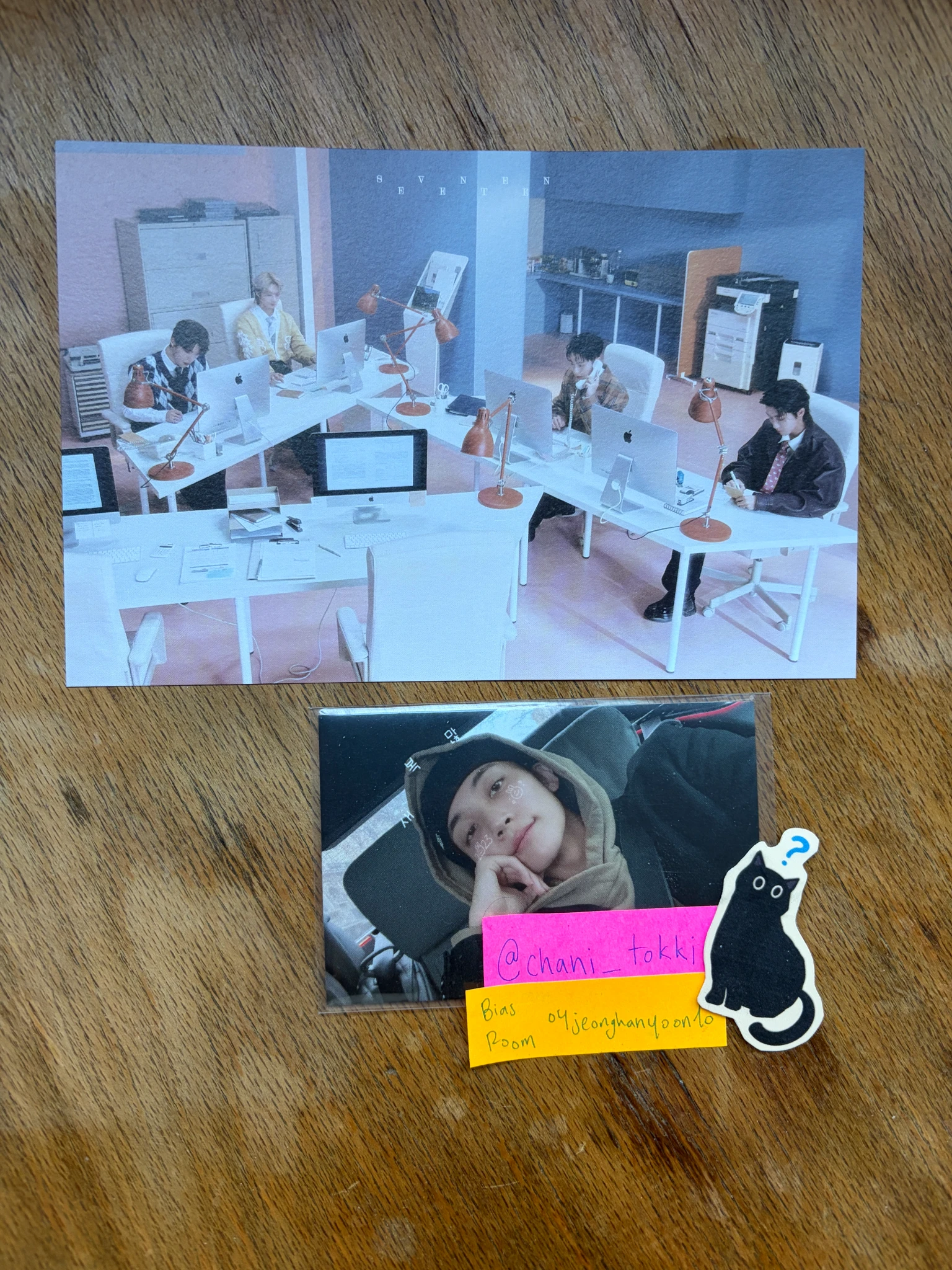 SEVENTEEN SEVENTEEN - Dino & The8 & Jun - FML Album postcard international retail exclusive artist shop (d2c) listing photo 1