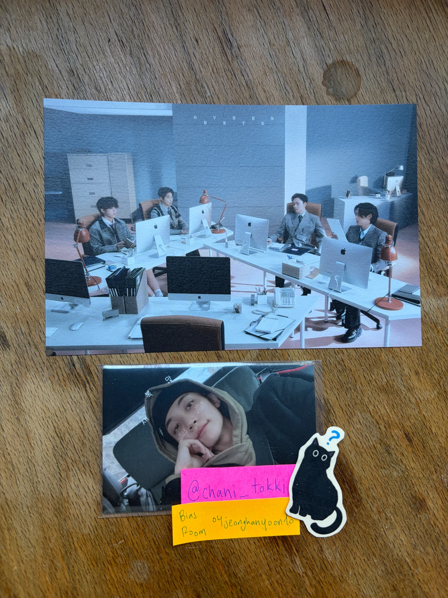 SEVENTEEN SEVENTEEN - S.Coups & Wonwoo & Vernon - FML Album postcard album inclusion retail exclusive international listing photo 1